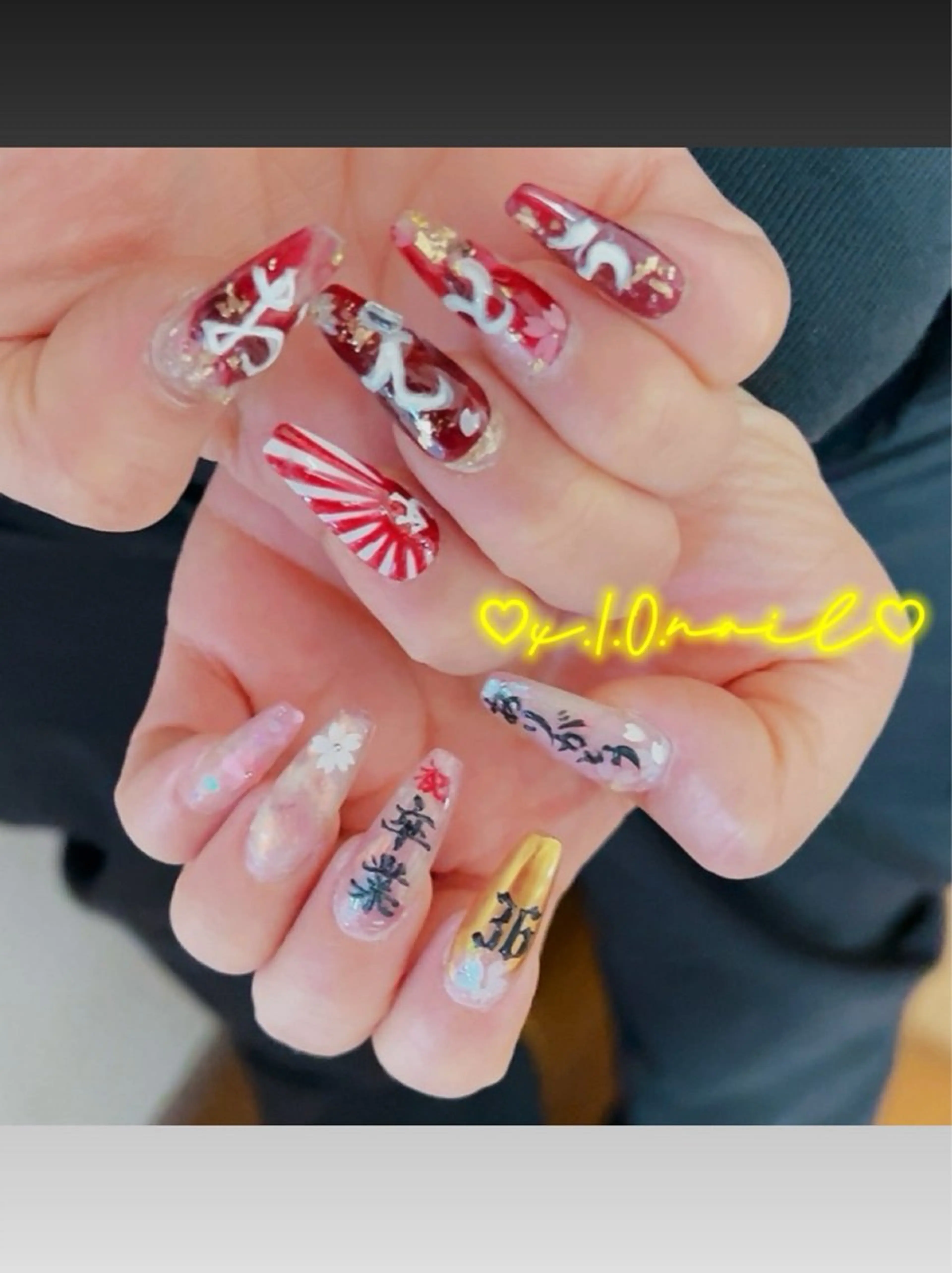 ネイル アニマル柄 アートネイル 桜ネイル ニュアンスネイル スカルプネイル ハンドネイル x.1.0.nail ♡Cのネイルデザイン