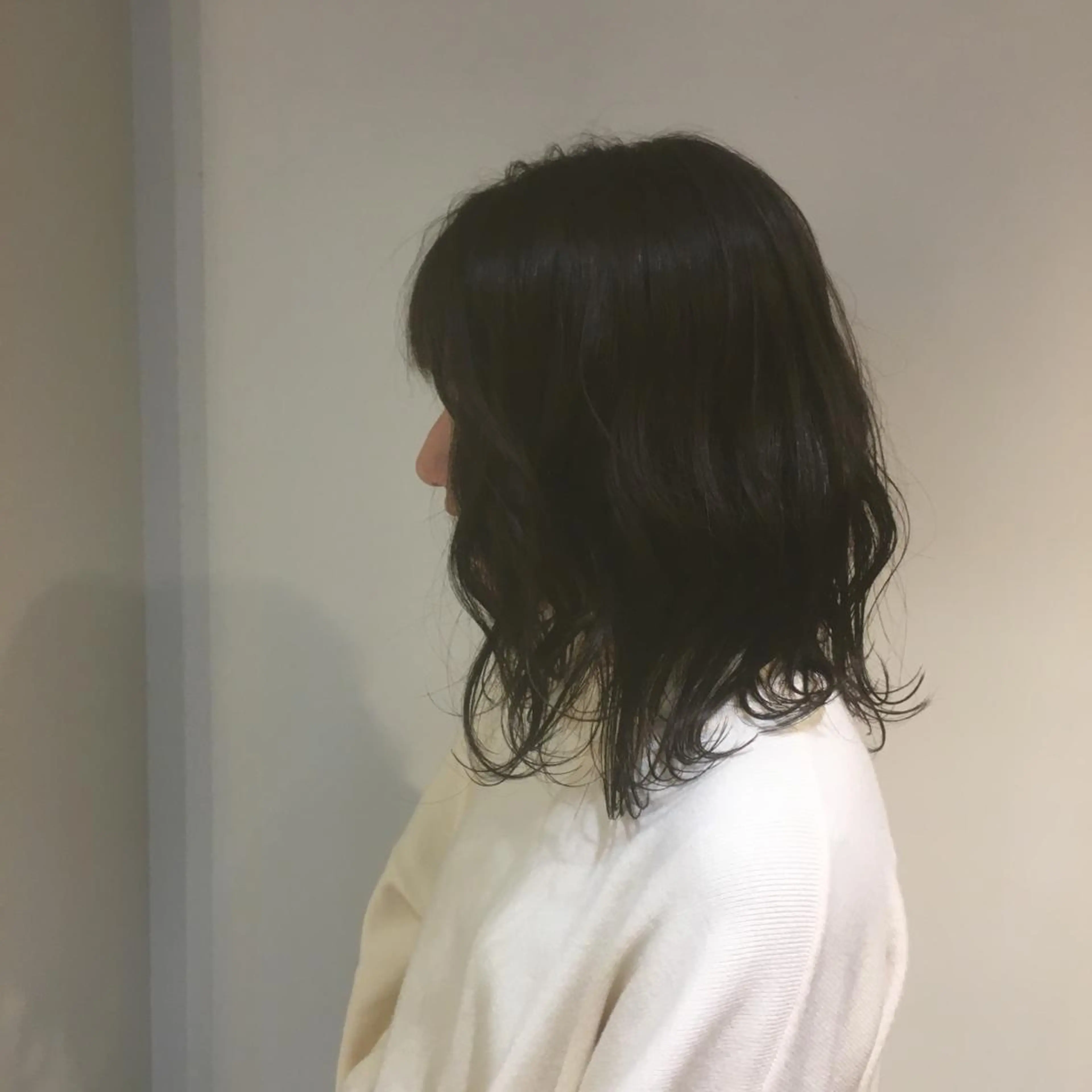 セミロング カラー カット ヘアカラー トリートメント しのはら まどかのヘアスタイル