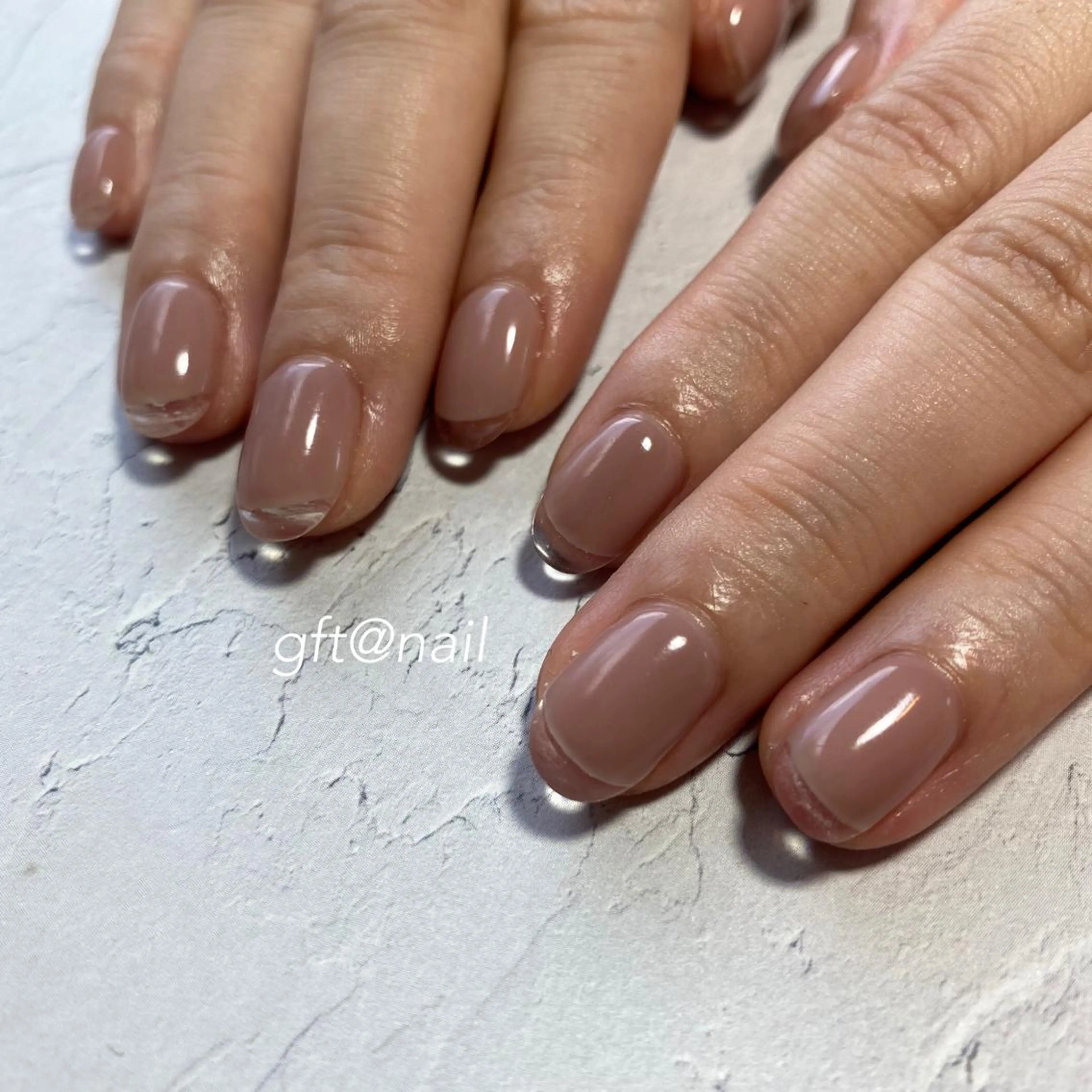 ネイル クリアネイル 長さ出し フレンチネイル ハンドネイル etorca nailのネイルデザイン