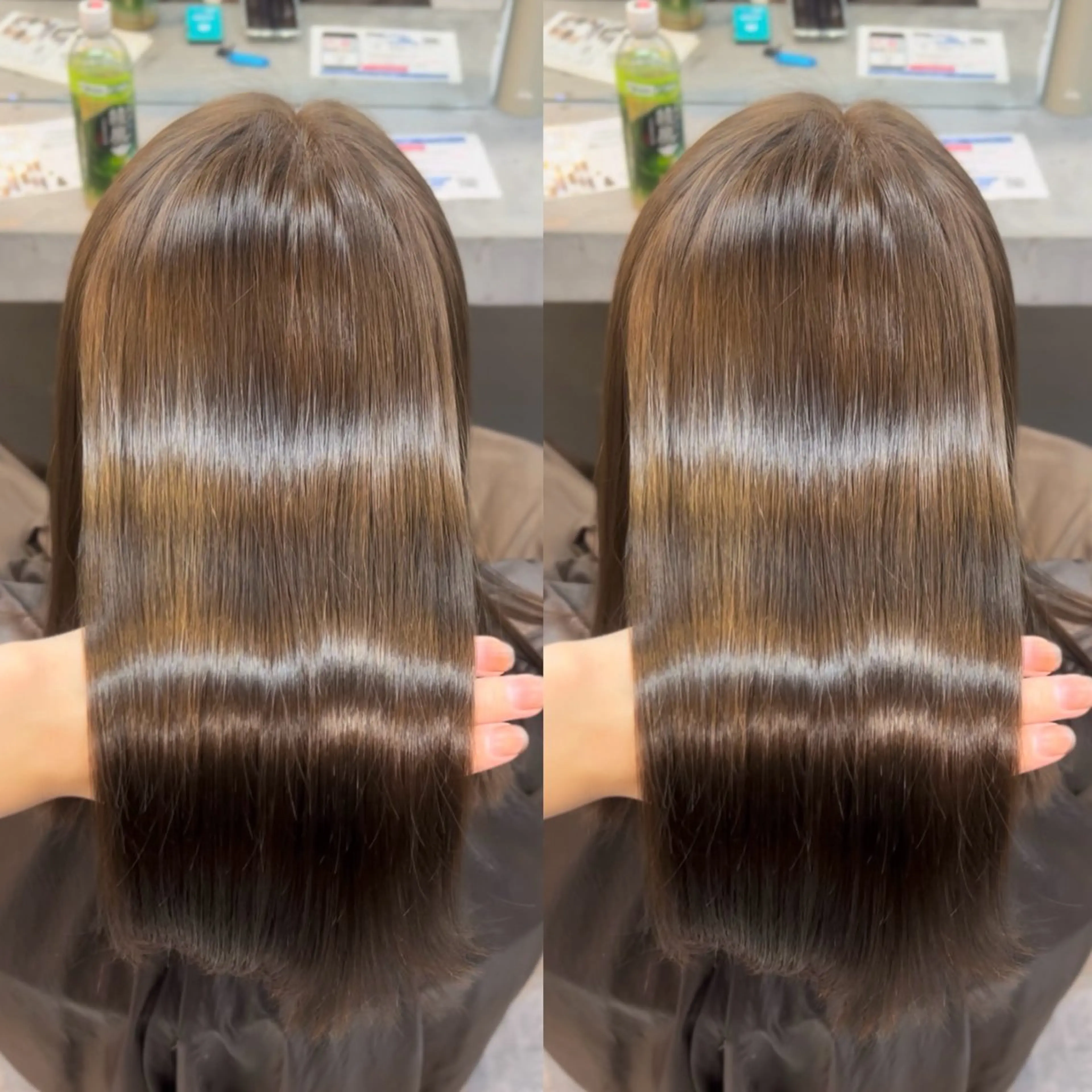 ミディアム カラー ヘアカラー mimi☪️ 透明感カラー💎のヘアスタイル