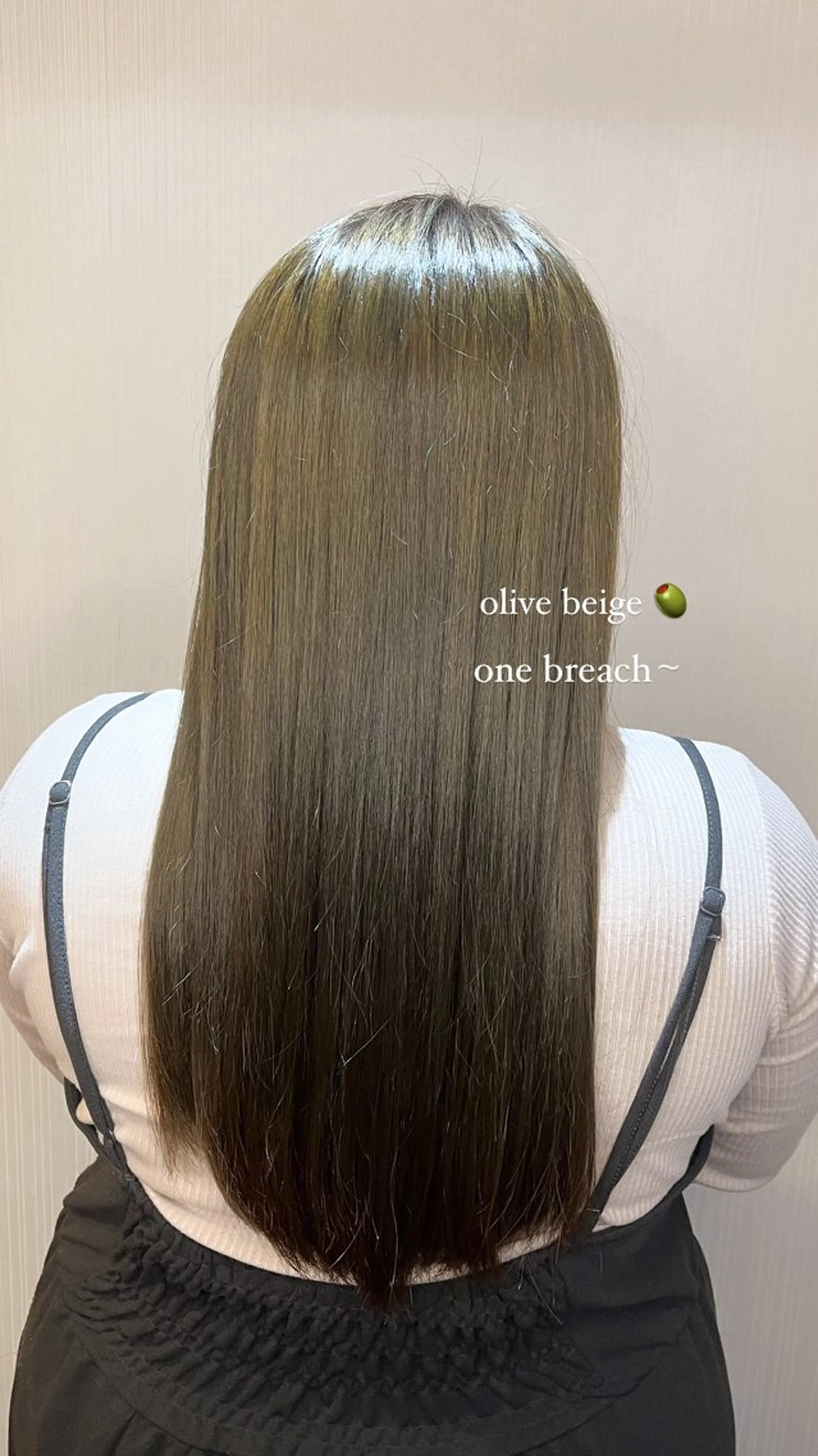 ロング カラー 透明感カラー ダブルカラー オリーブカラー ヘアカラー なかやま みおのヘアスタイル