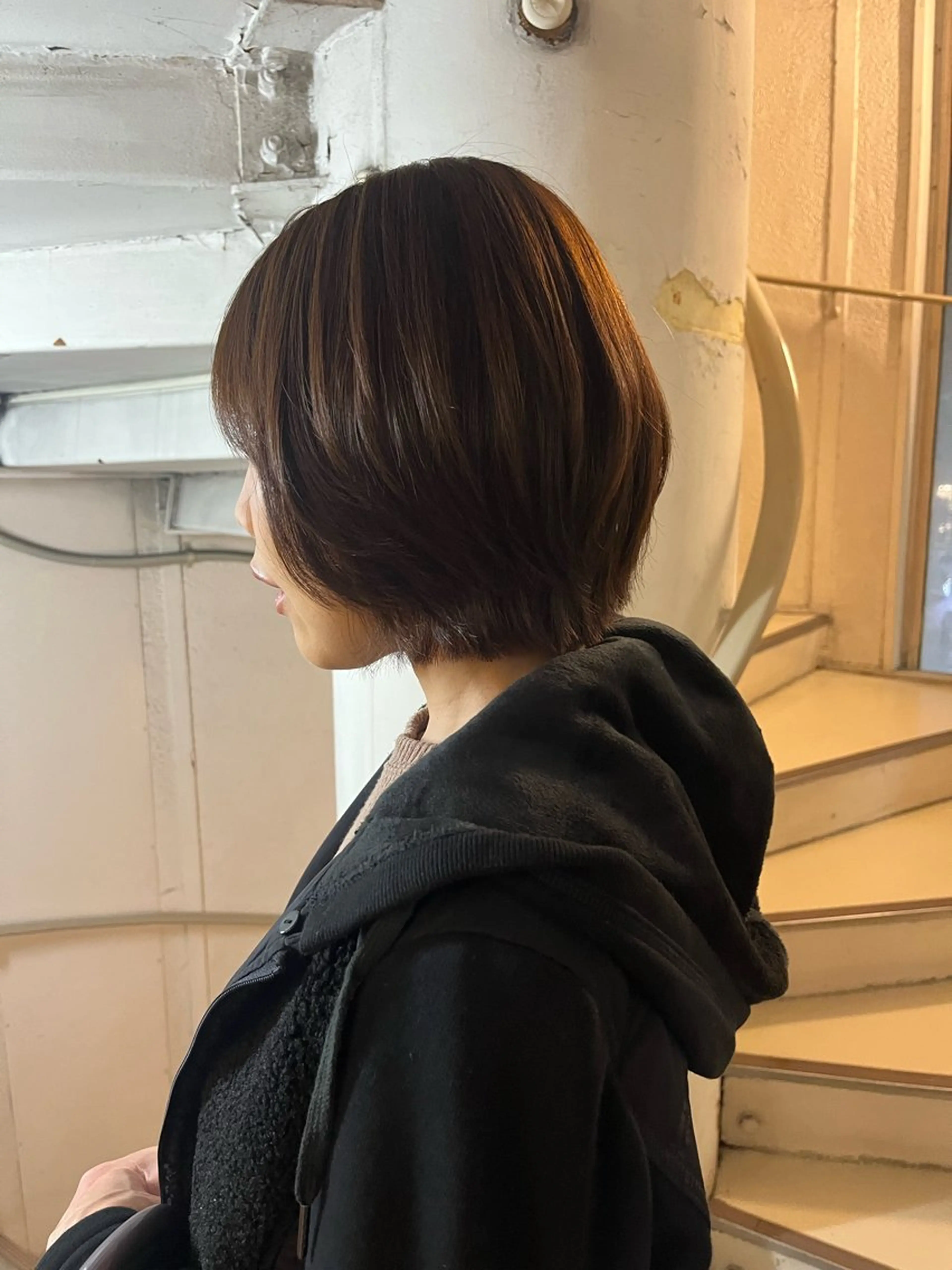 ミディアム LENAHC ist アベフミナのヘアスタイル