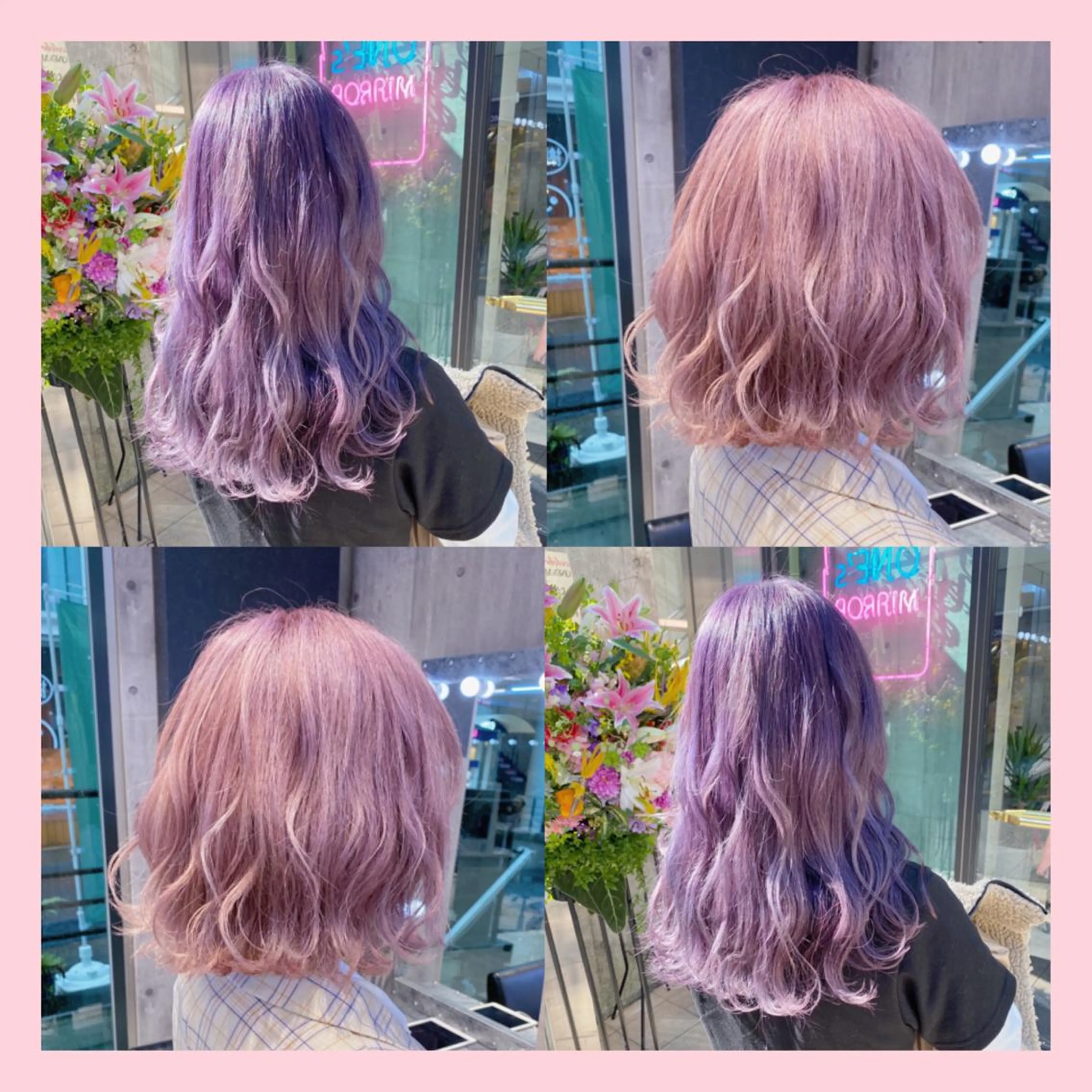 ミディアム レイヤーカット 💛ムラ修正ブリーチ 💛YUUのヘアスタイル