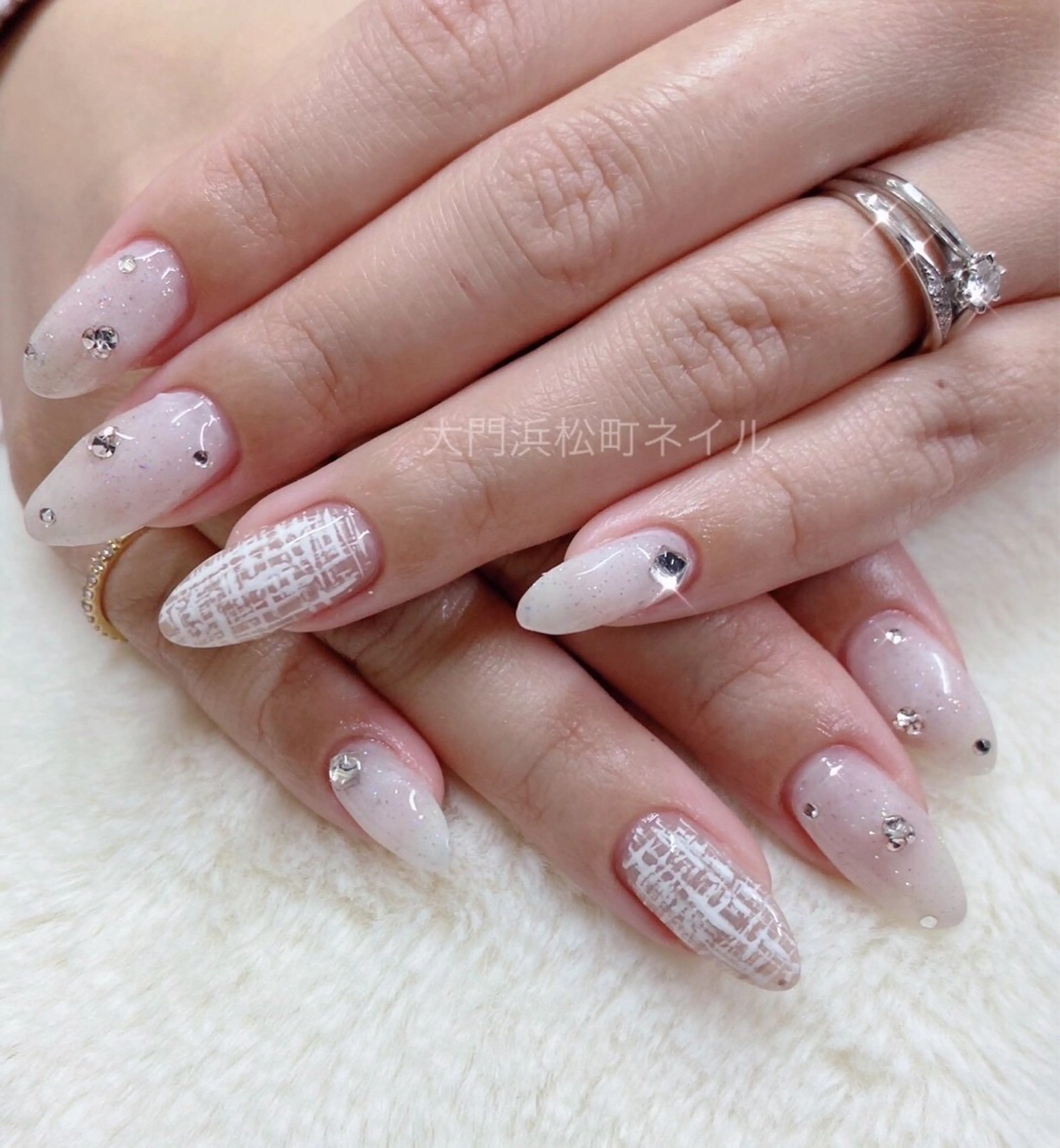 ネイル フレンチネイル ガラスフレンチ マグネットネイル ミラーネイル オフィスネイル ハンドネイル ハンドケア 大門浜松町 ネイルのネイルデザイン