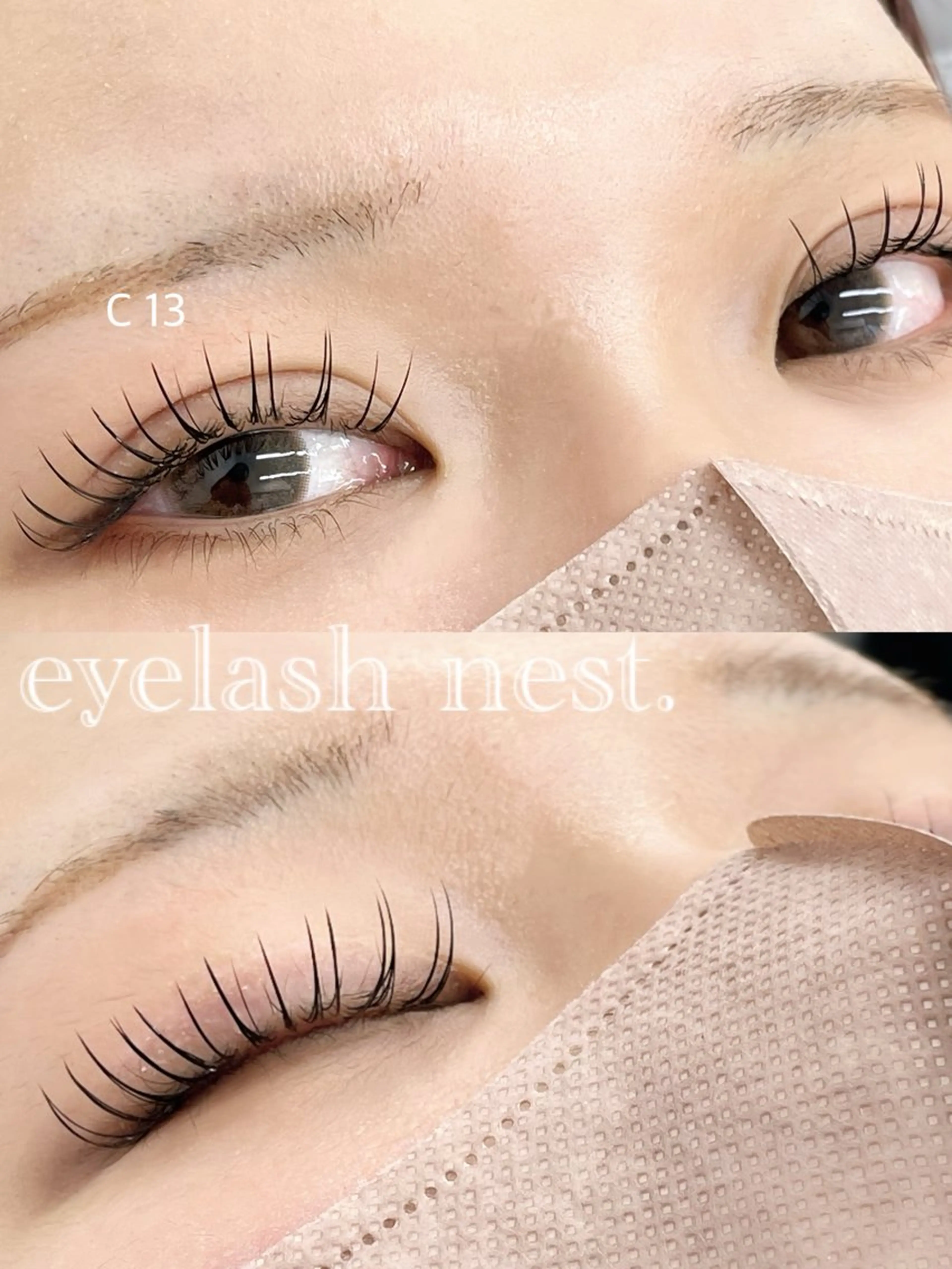 マツエク・マツパ フラットラッシュ intime内nest.所属・🤍nest. エリ🤍のマツエク・マツパデザイン