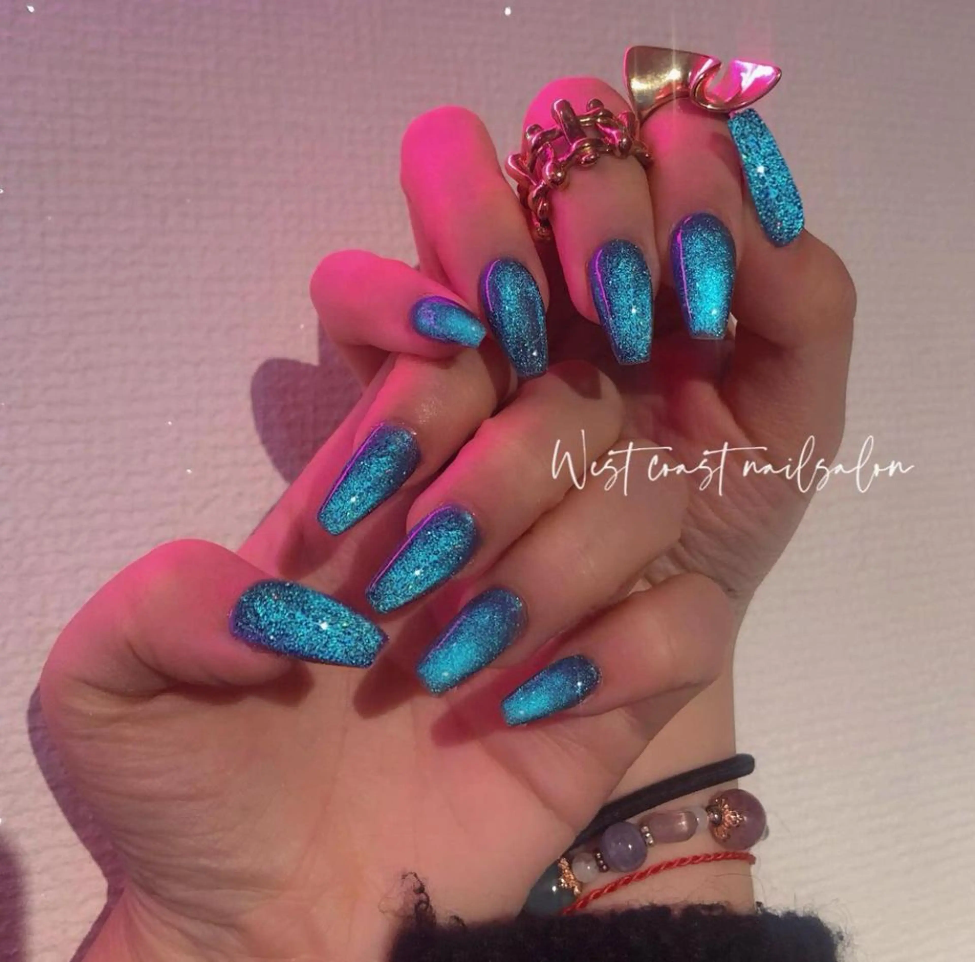 ネイル キラキラネイル 韓国ネイル ラメ(グリッター) ラメグラデーション マグネットネイル ハンドネイル Hi_nails \ パラジェル取扱店のその他イメージ