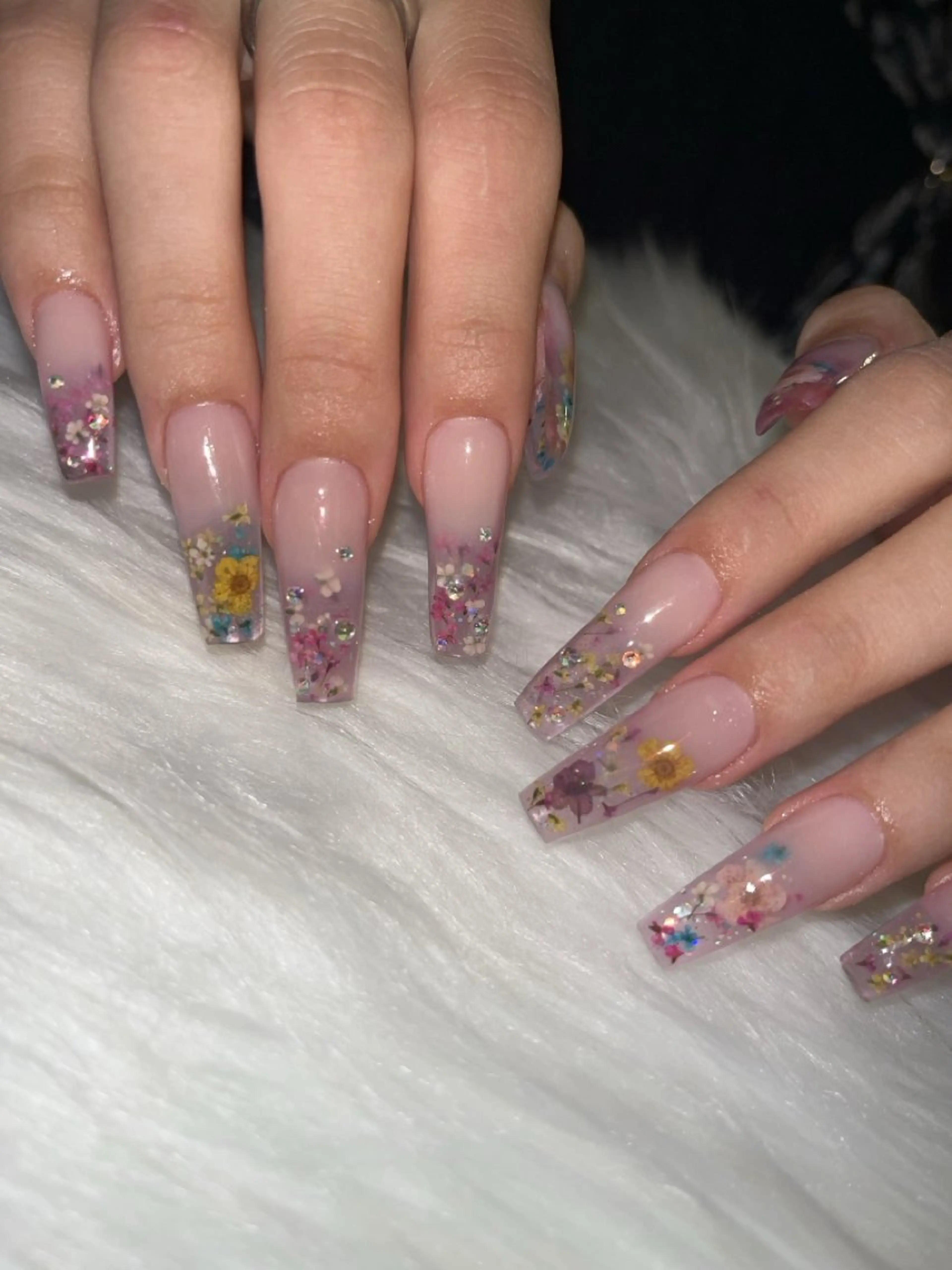 スカルプ　デザインスカルプ(埋め込み、マーブル、タイダイ等)の写真