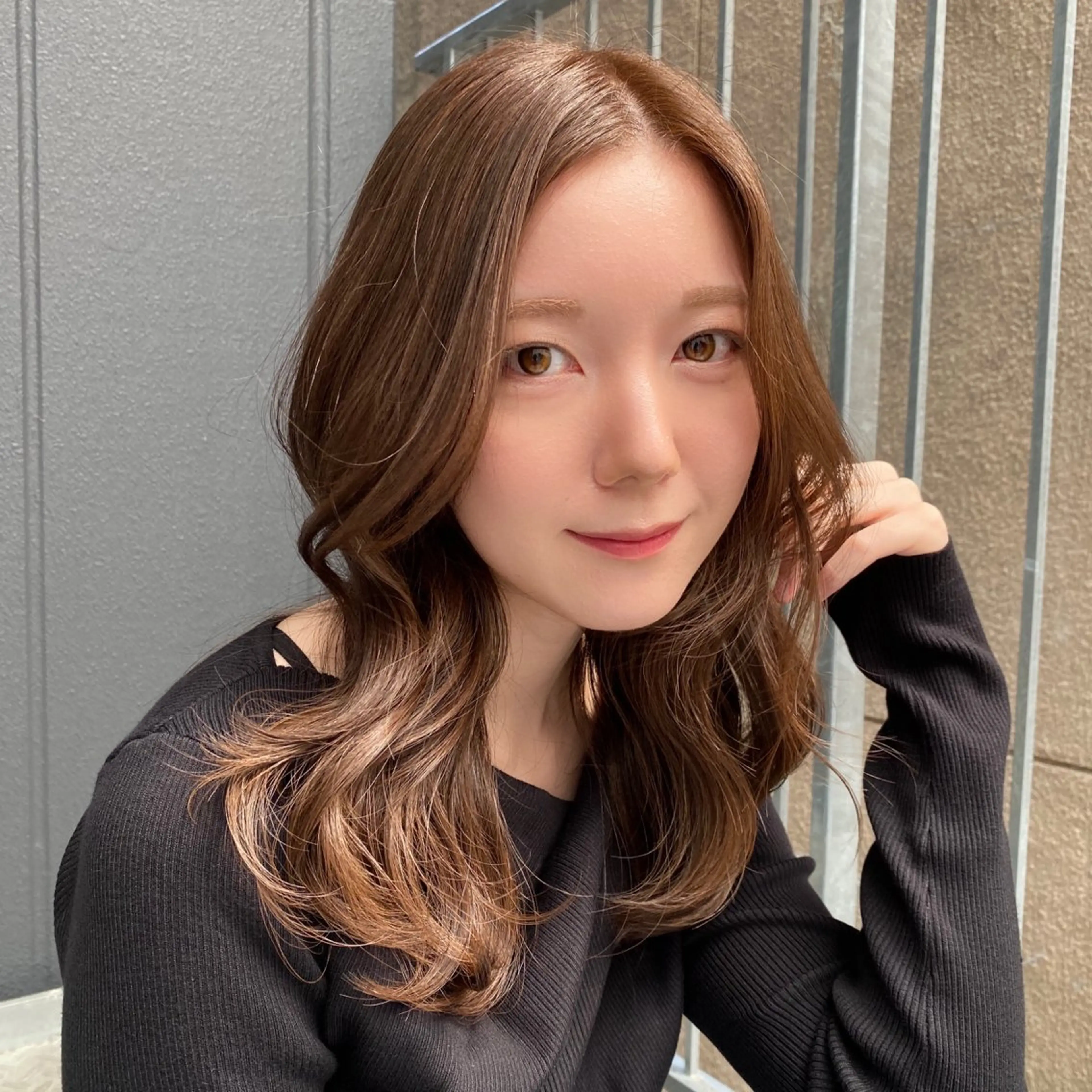 カラー Lond　Chloe所属・りな🌱ショート ☀️レイヤーのヘアスタイル