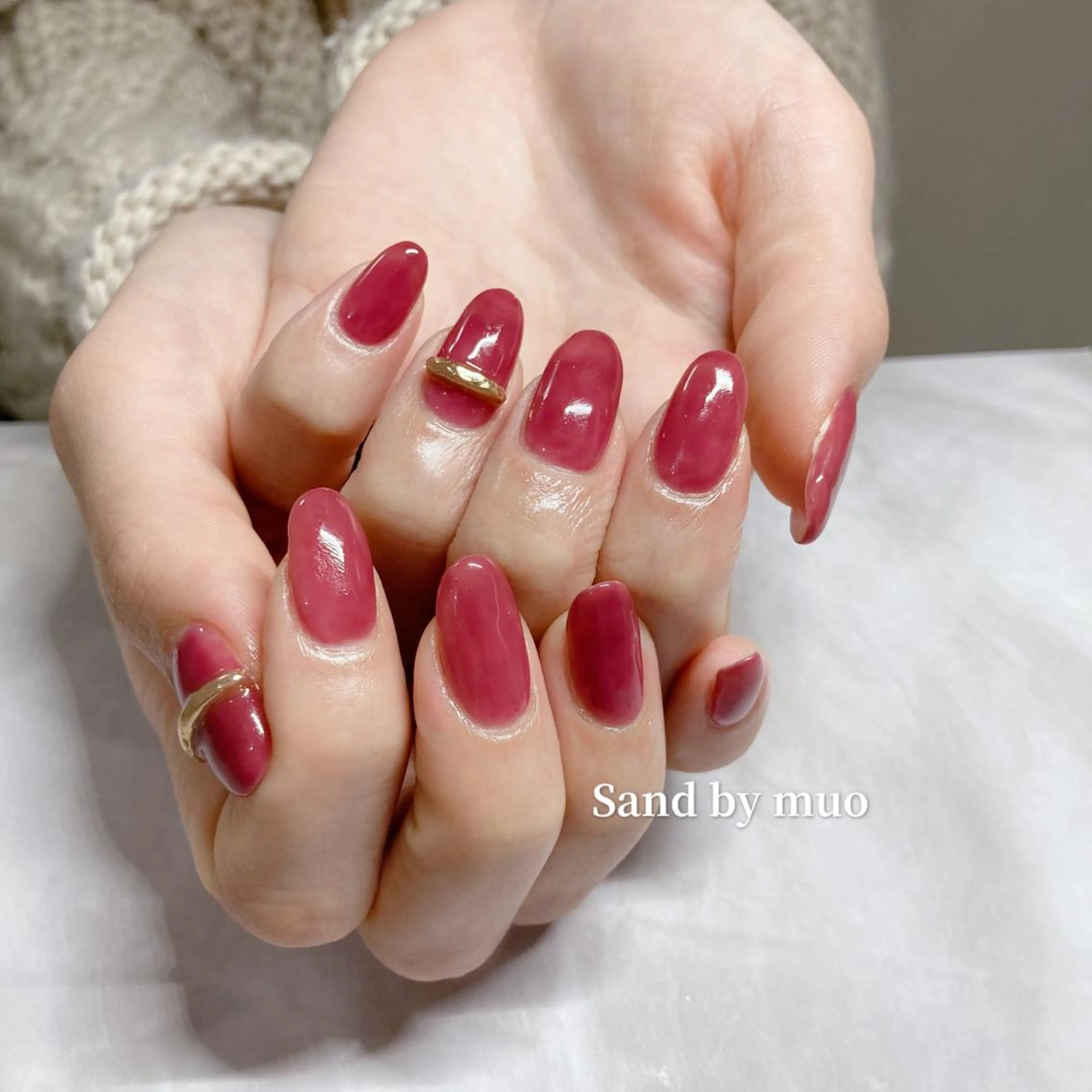 ネイル ワンカラーネイル Sand by muoのネイルデザイン