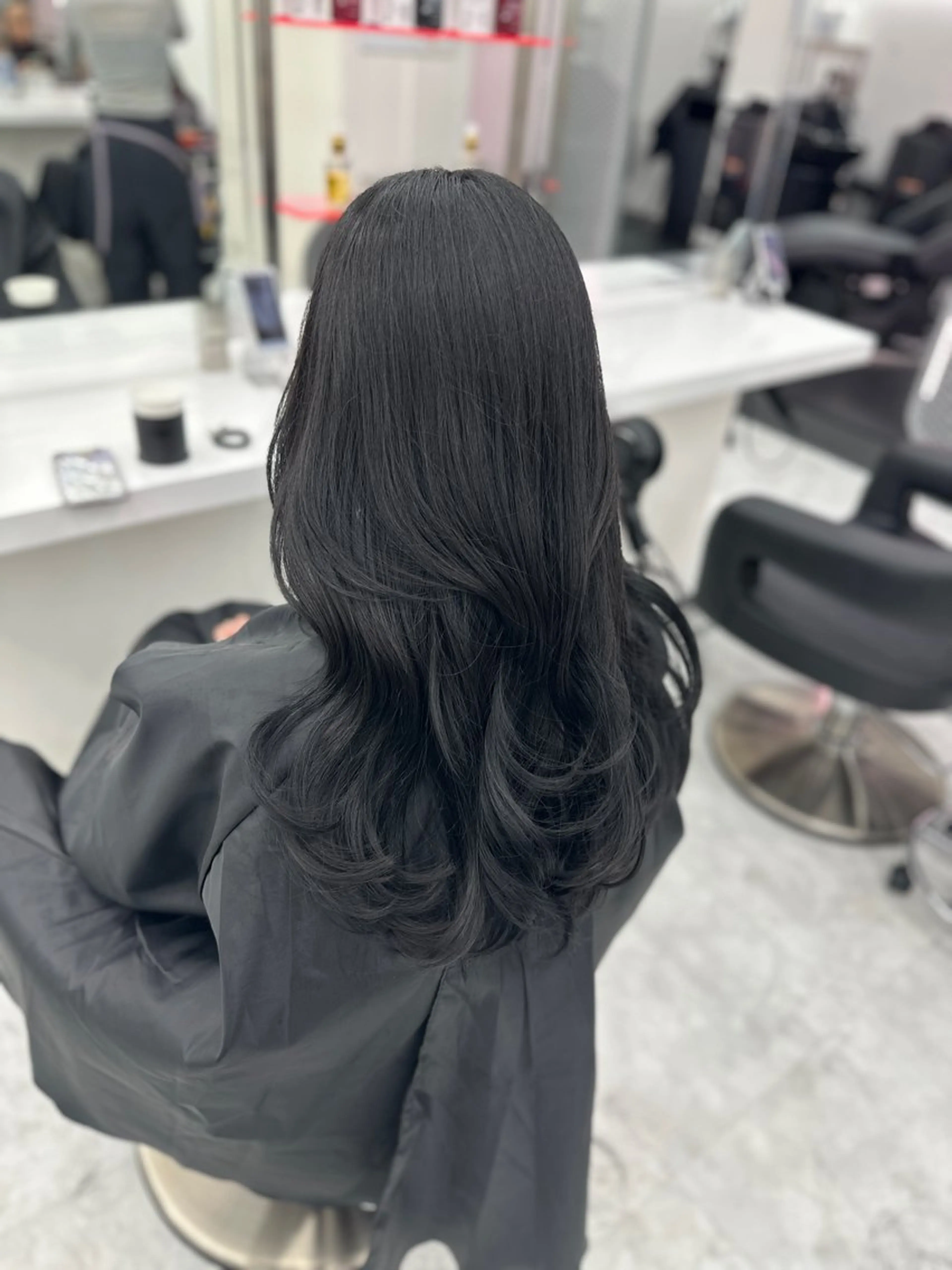 ロング カラー パーマ ヘアアレンジ メンズ キッズ ♥️韓国ヘア レイヤー♥️ゆりのヘアスタイル