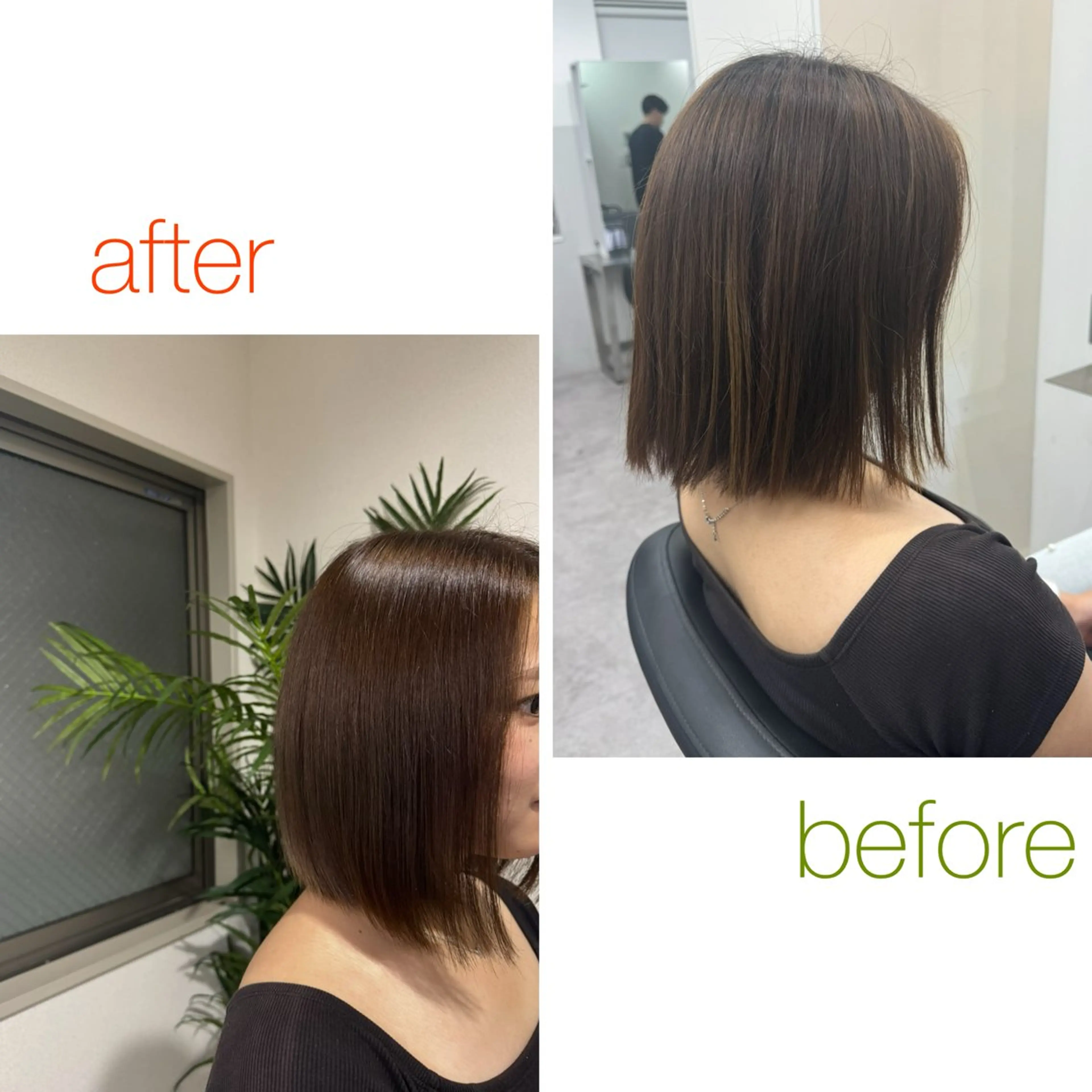 カラー ベージュカラー ヘアカラー トリートメント 🍎リンゴ 髪質改善🍎のヘアスタイル