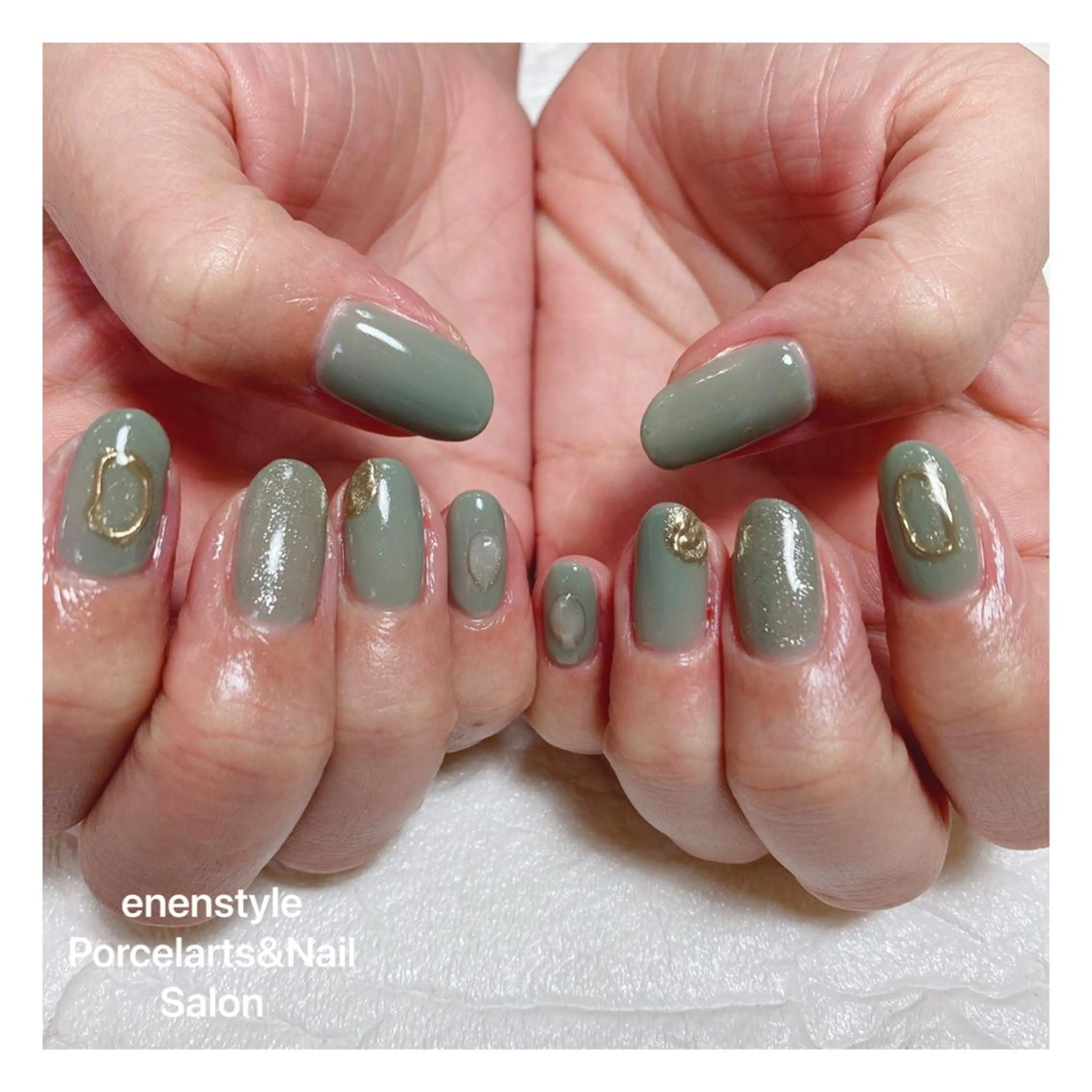 ミディアム ネイル 👑enen style👑のネイルデザイン