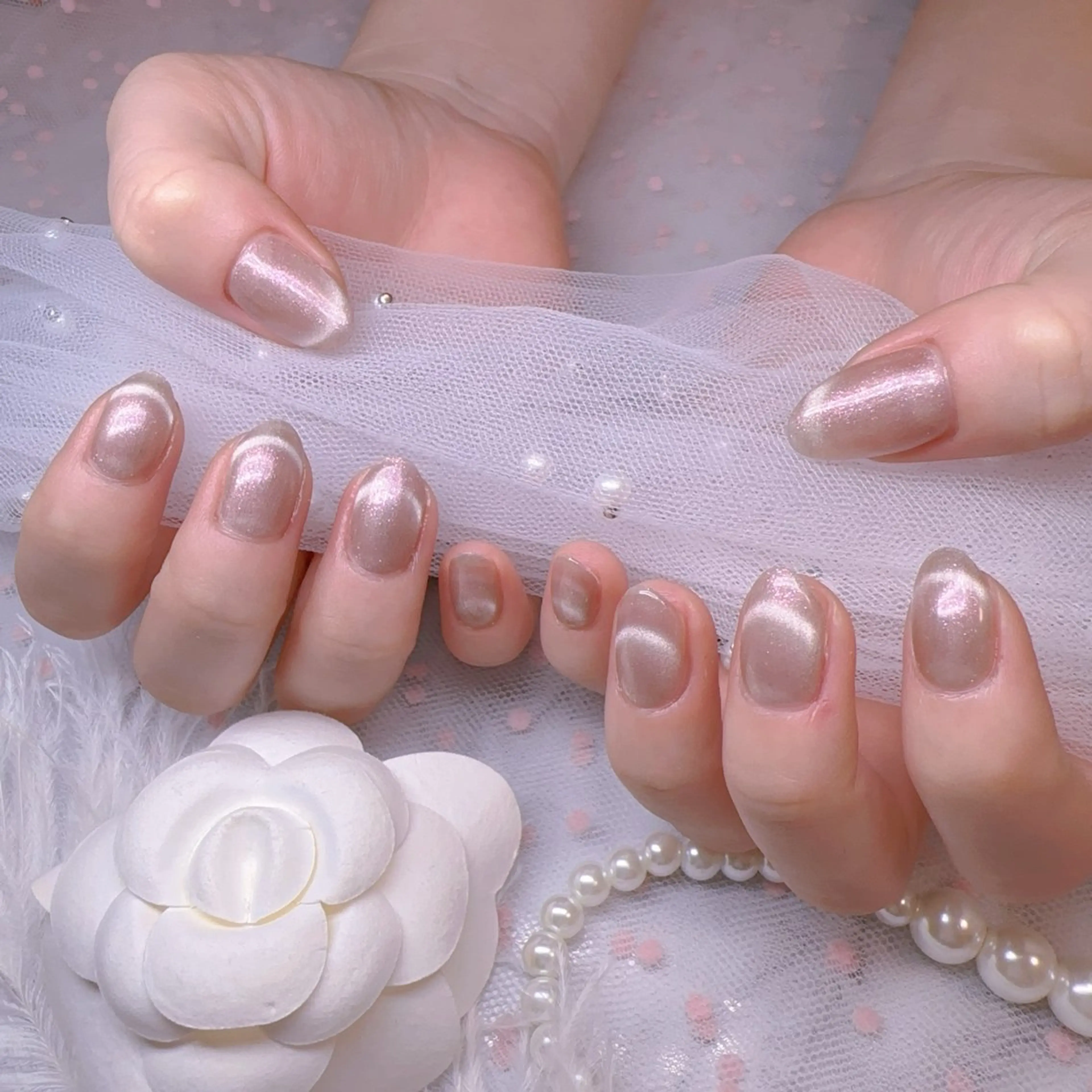 ネイル オーロラネイル フットネイル 韓国ネイル ラメ(グリッター) ラメグラデーション ハンドネイル Belle nail salon 新小岩のネイルデザイン