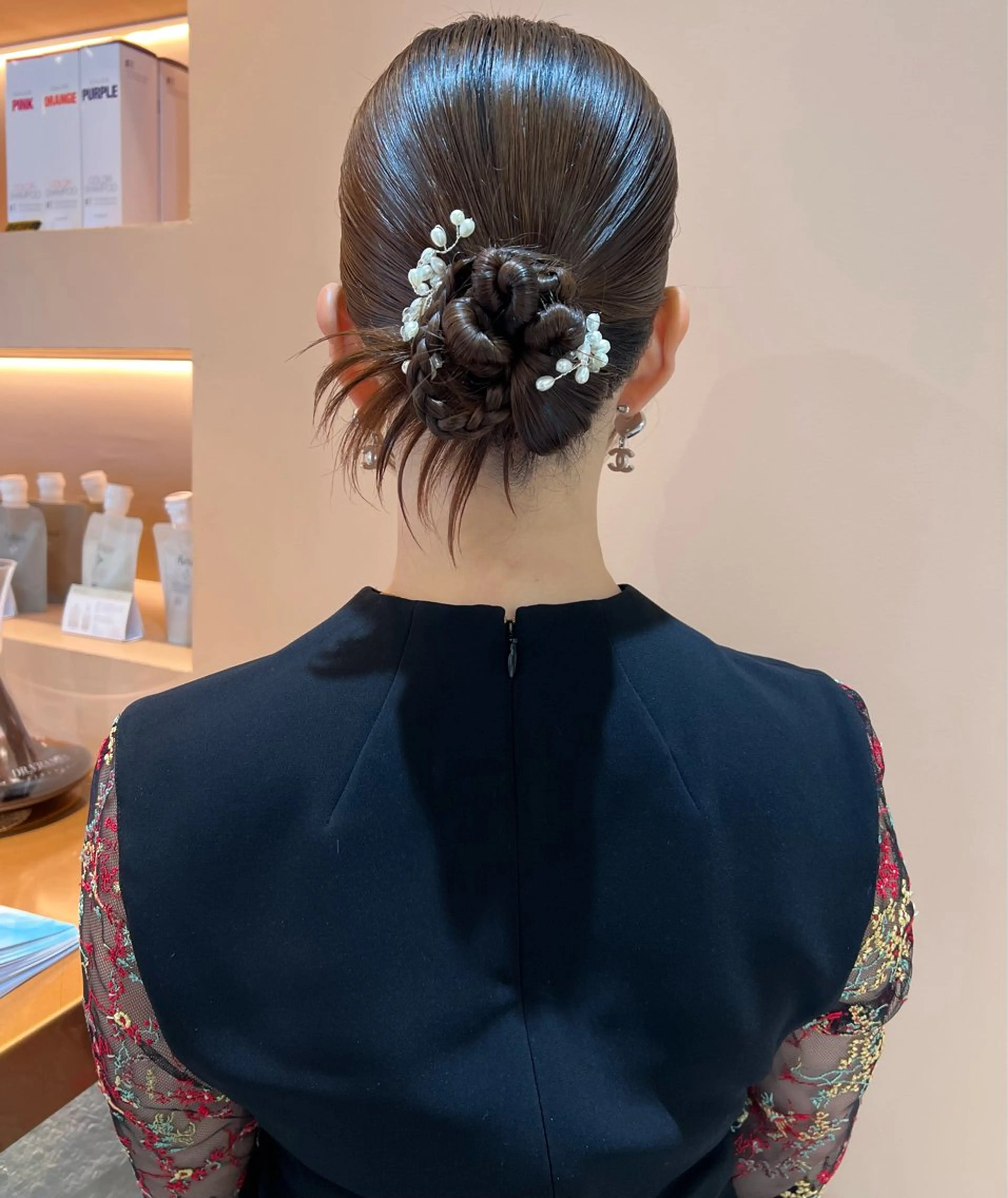 セミロング カラー ヘアアレンジ ヘアセット ✨髪質改善✨ 韓国ヘア🇰🇷ゆいのヘアスタイル