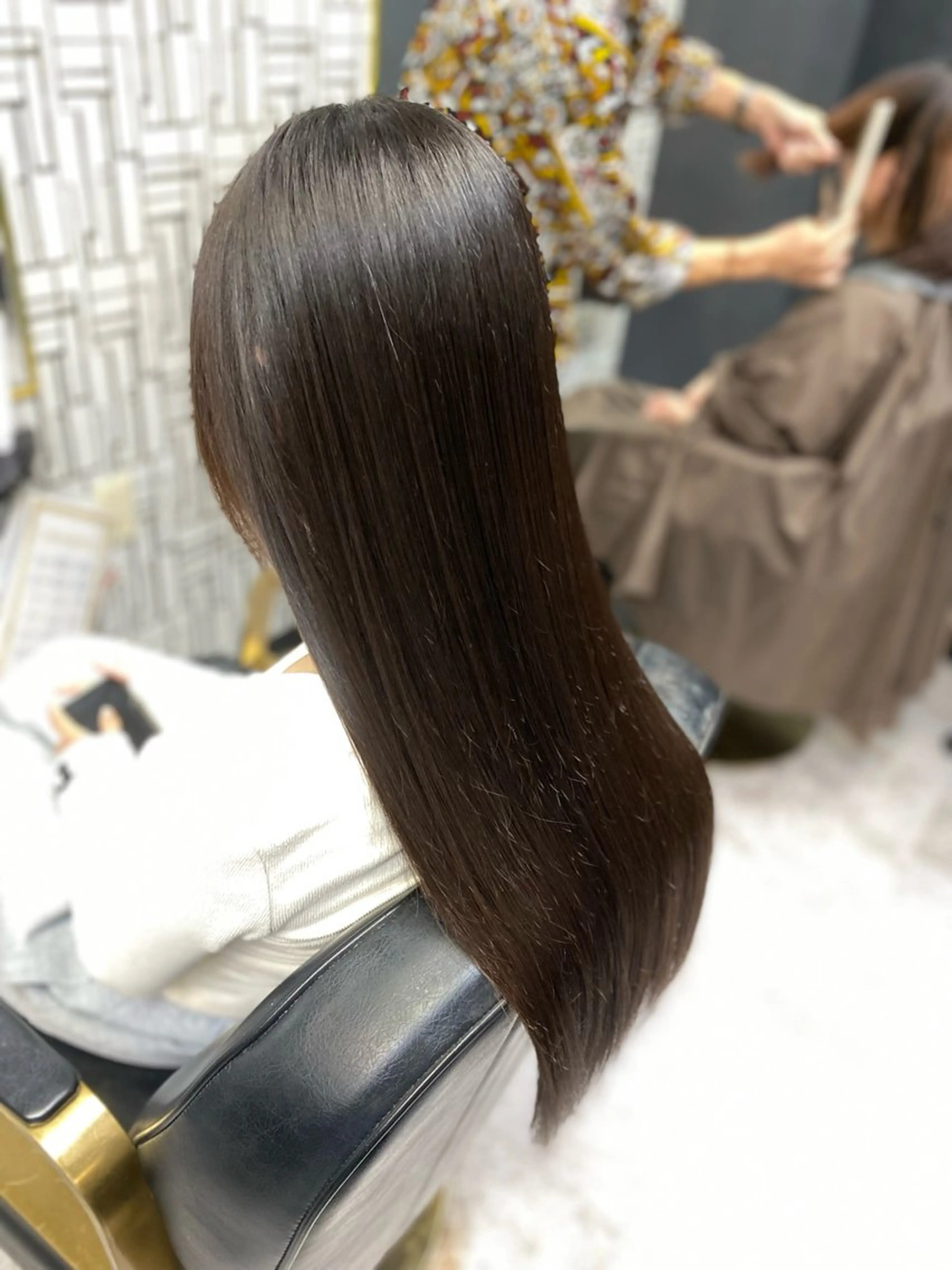 ロング カット 縮毛矯正 池田 亮雅のヘアスタイル