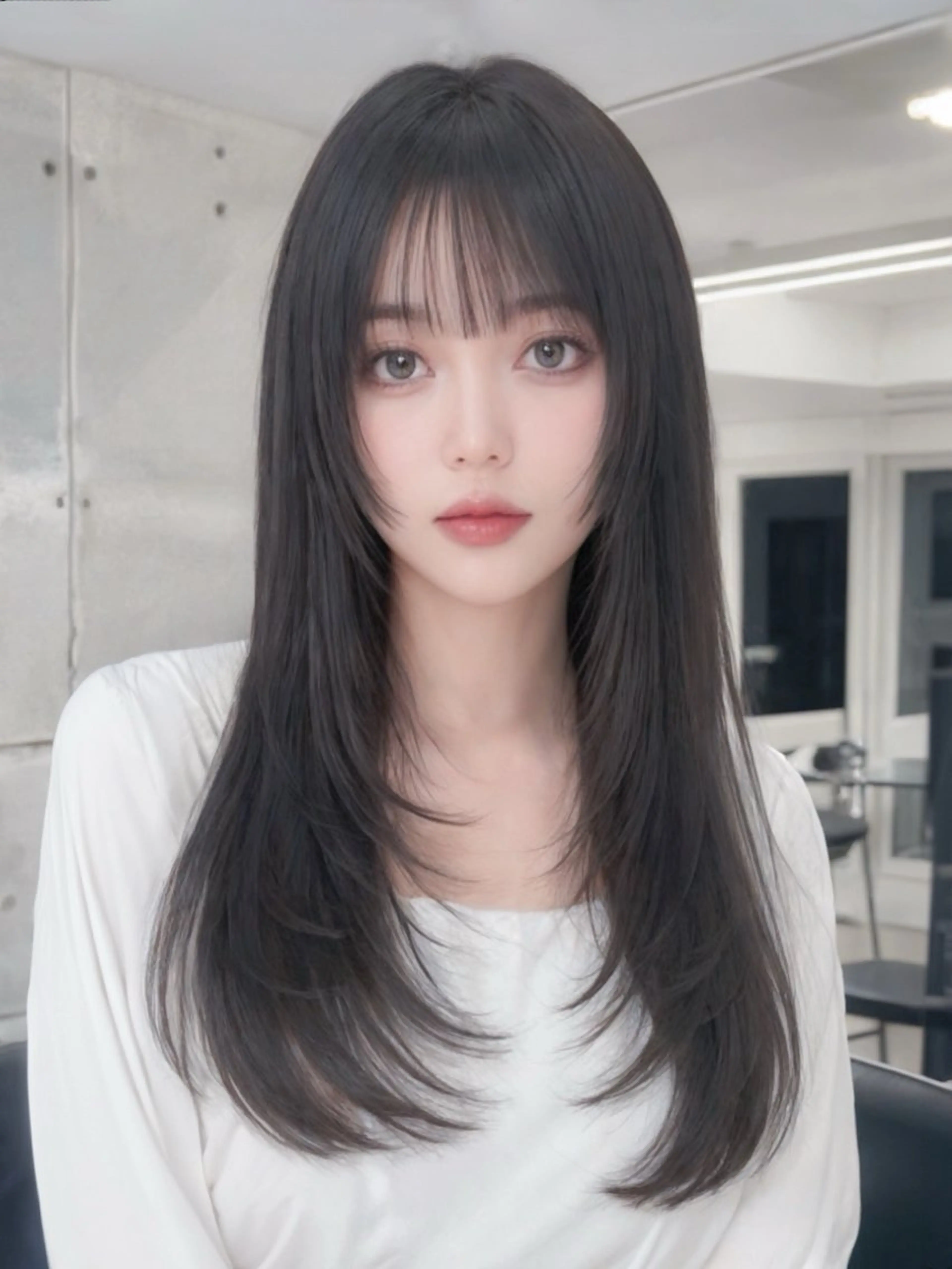 【平日限定】✨似合わせカット+酸性縮毛矯正 + TOKIOトリートメント🌈【髪質改善】の写真