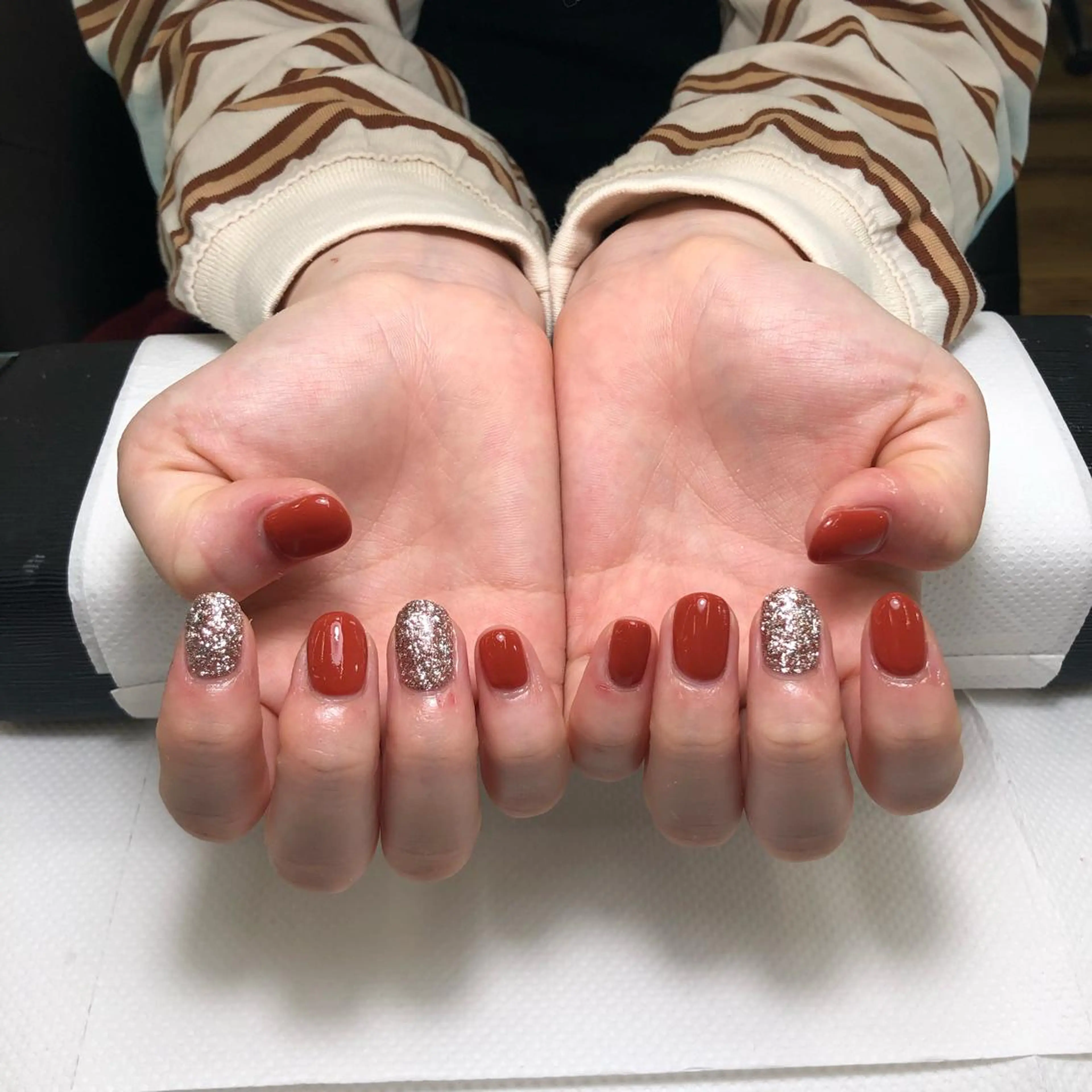 ネイル ラメ(グリッター) 小田 雅美のネイルデザイン