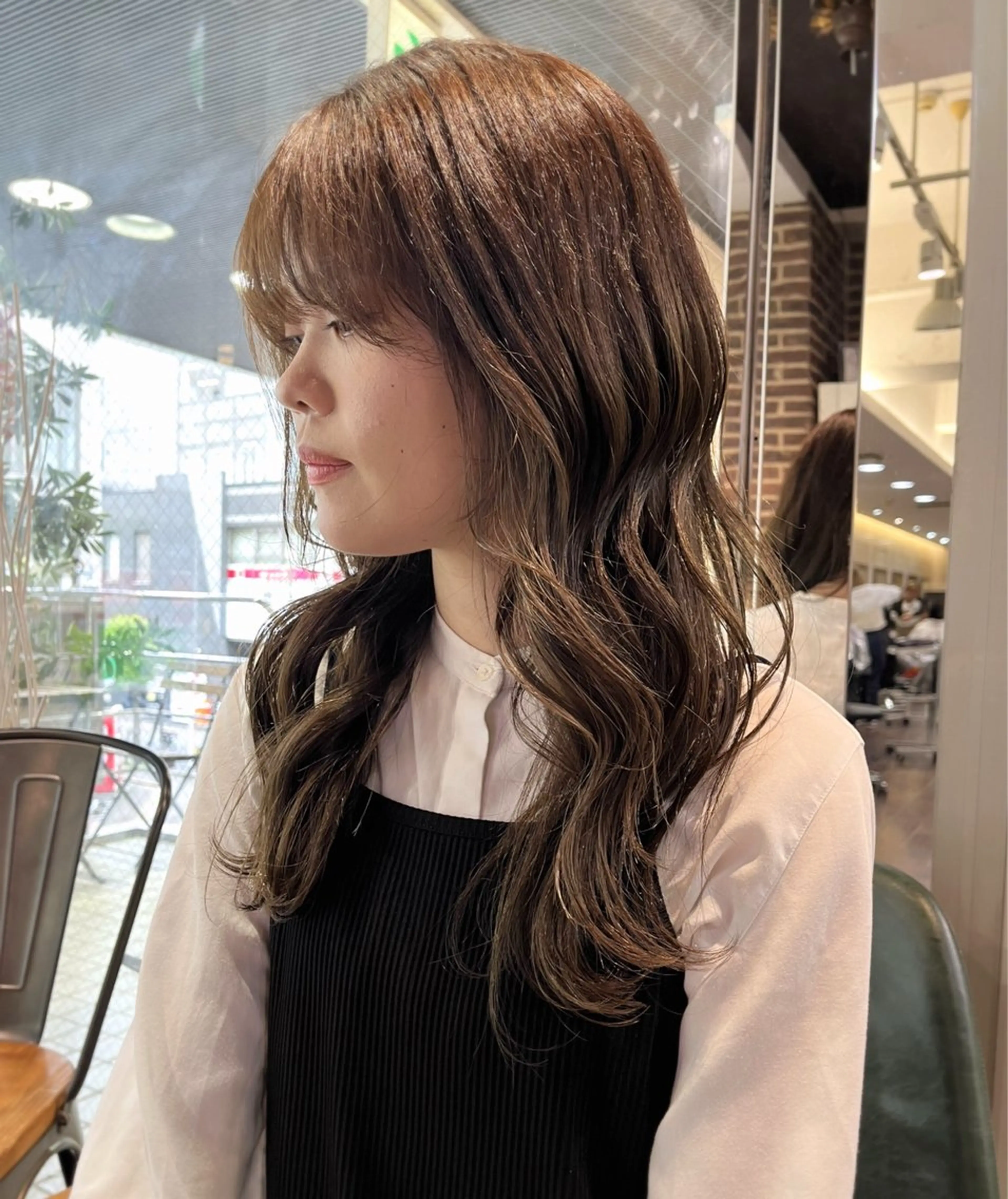 ロング ヘアカラー 酸性ストレート 🤍🎀honokaのヘアスタイル