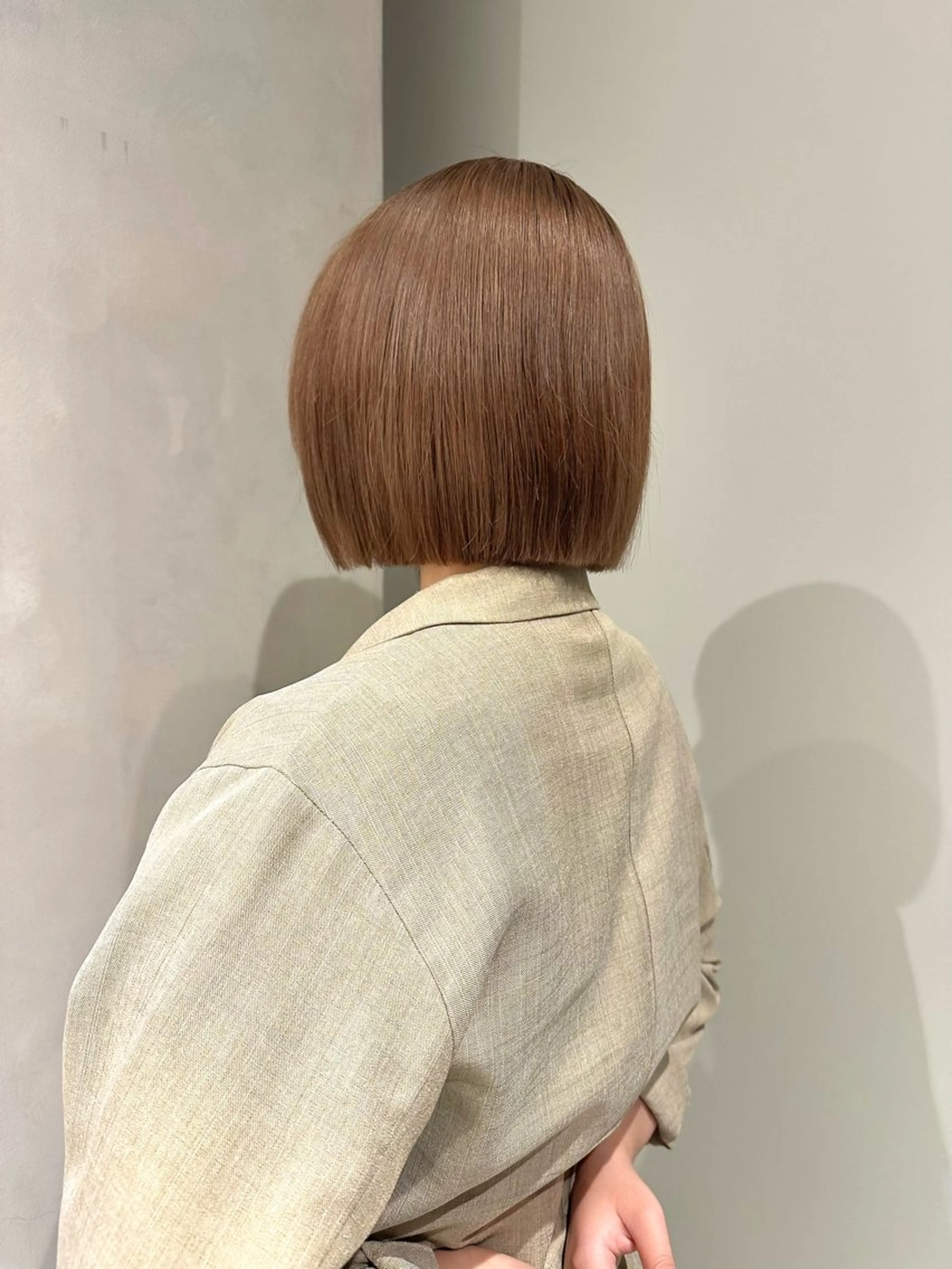 ショート カラー ベージュカラー ボブ カット ヘアカラー トリートメント 似合わせ小顔ショート /akane🐰♥️のヘアスタイル