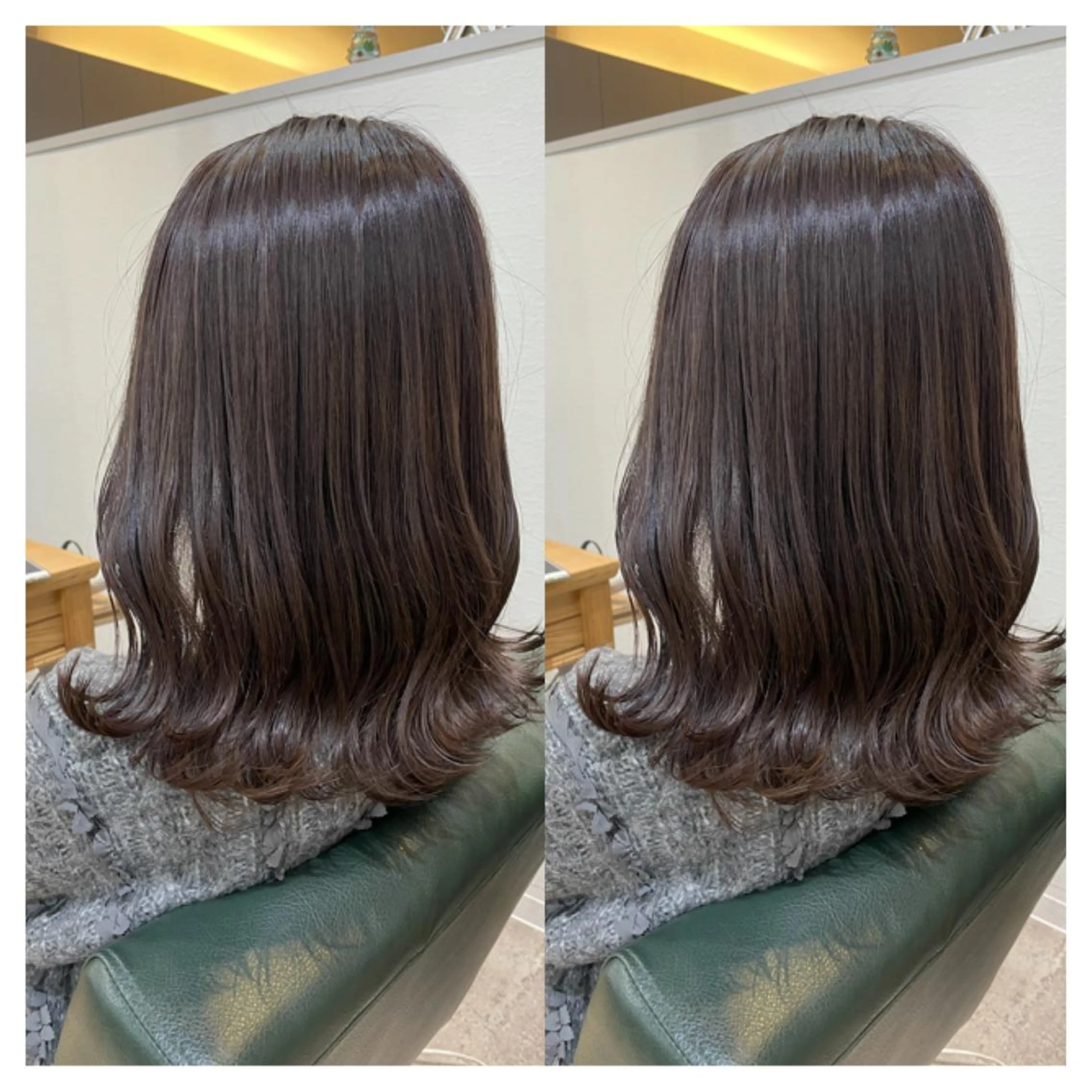 セミロング カラー ヘアカラー トリートメント 村山 茉衣のヘアスタイル