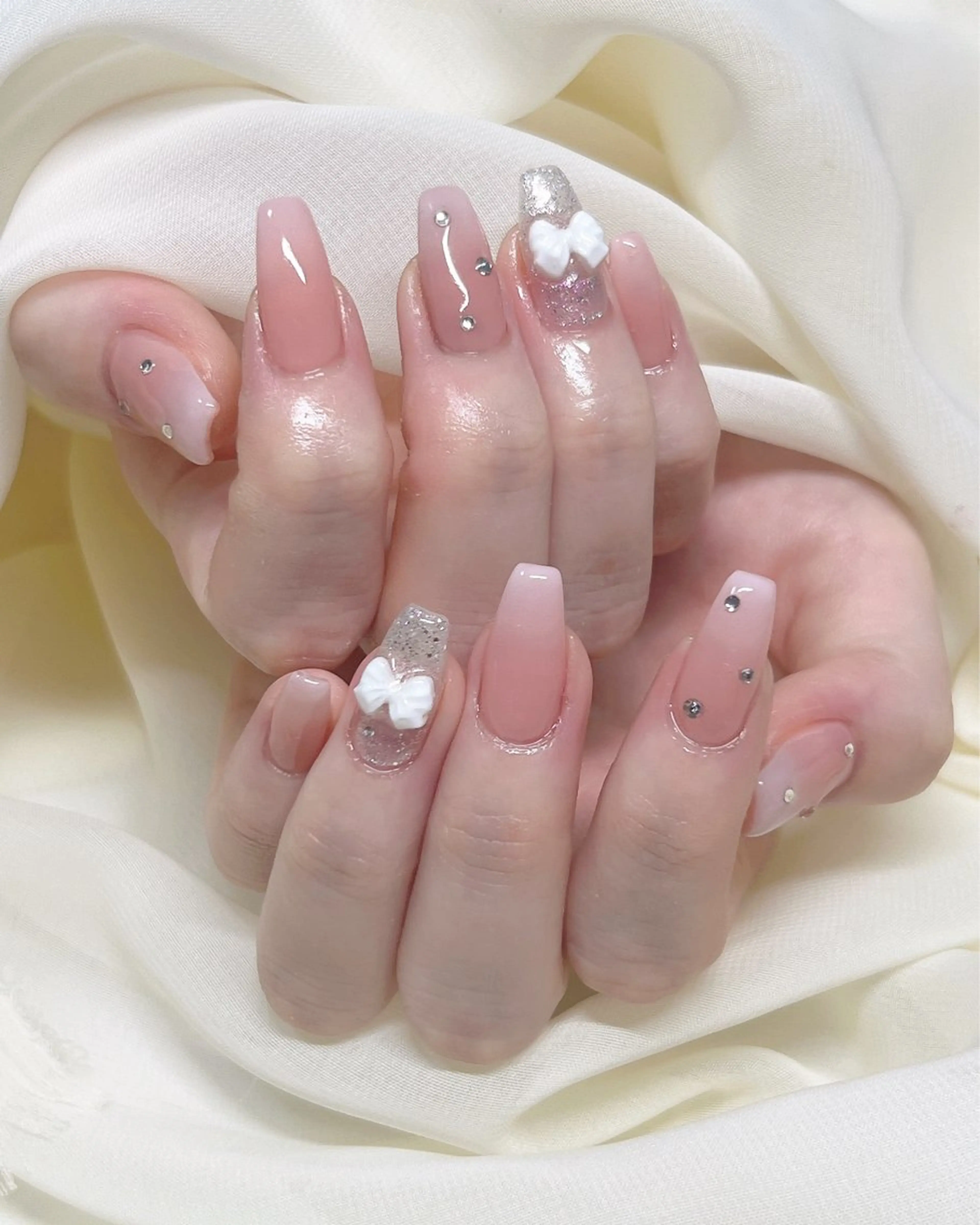 ネイル ピンク シンプルネイル nail salon MUAのネイルデザイン