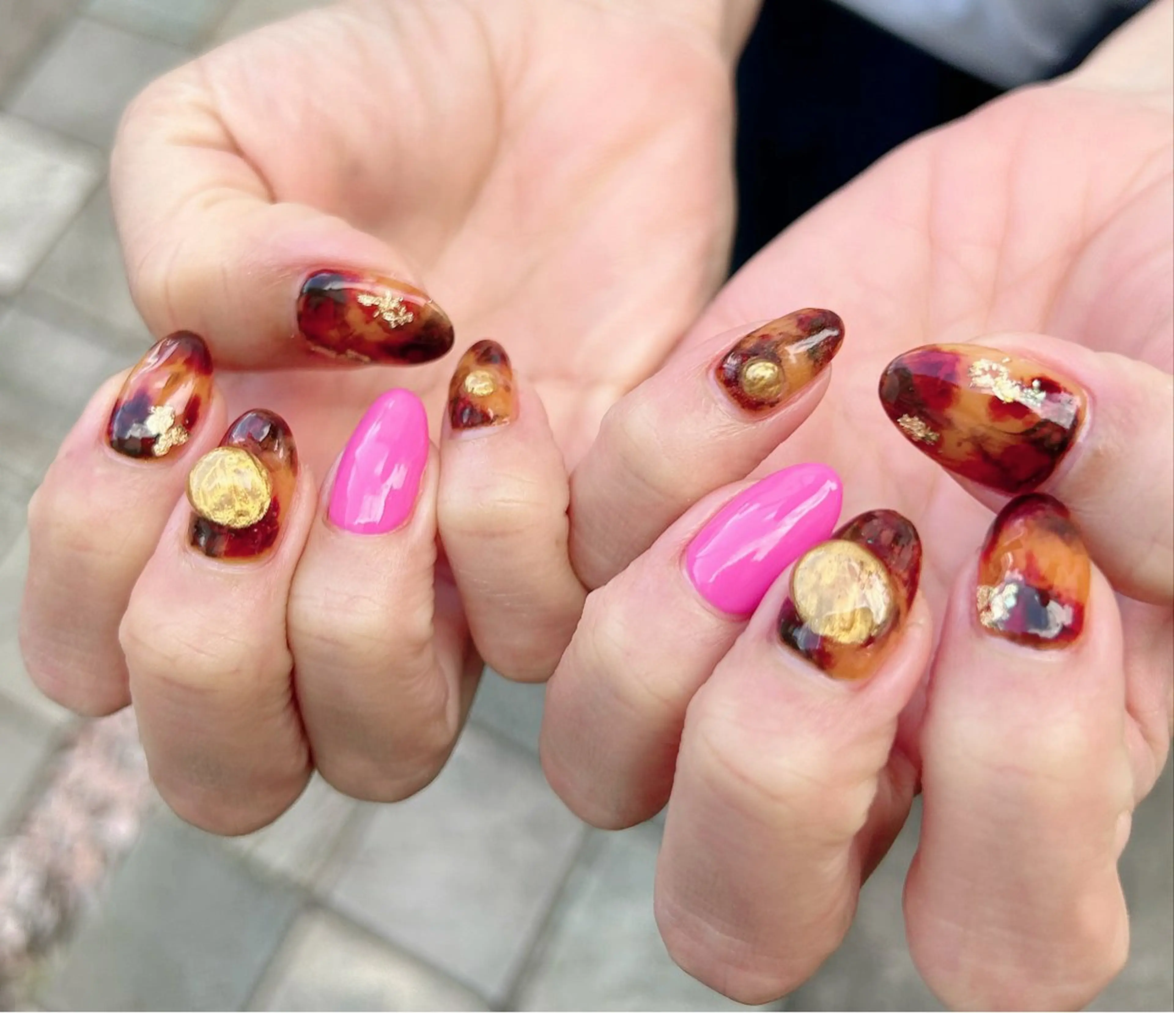 ネイル べっ甲ネイル ハンドネイル Nail Salon Ｄream Mamのネイルデザイン