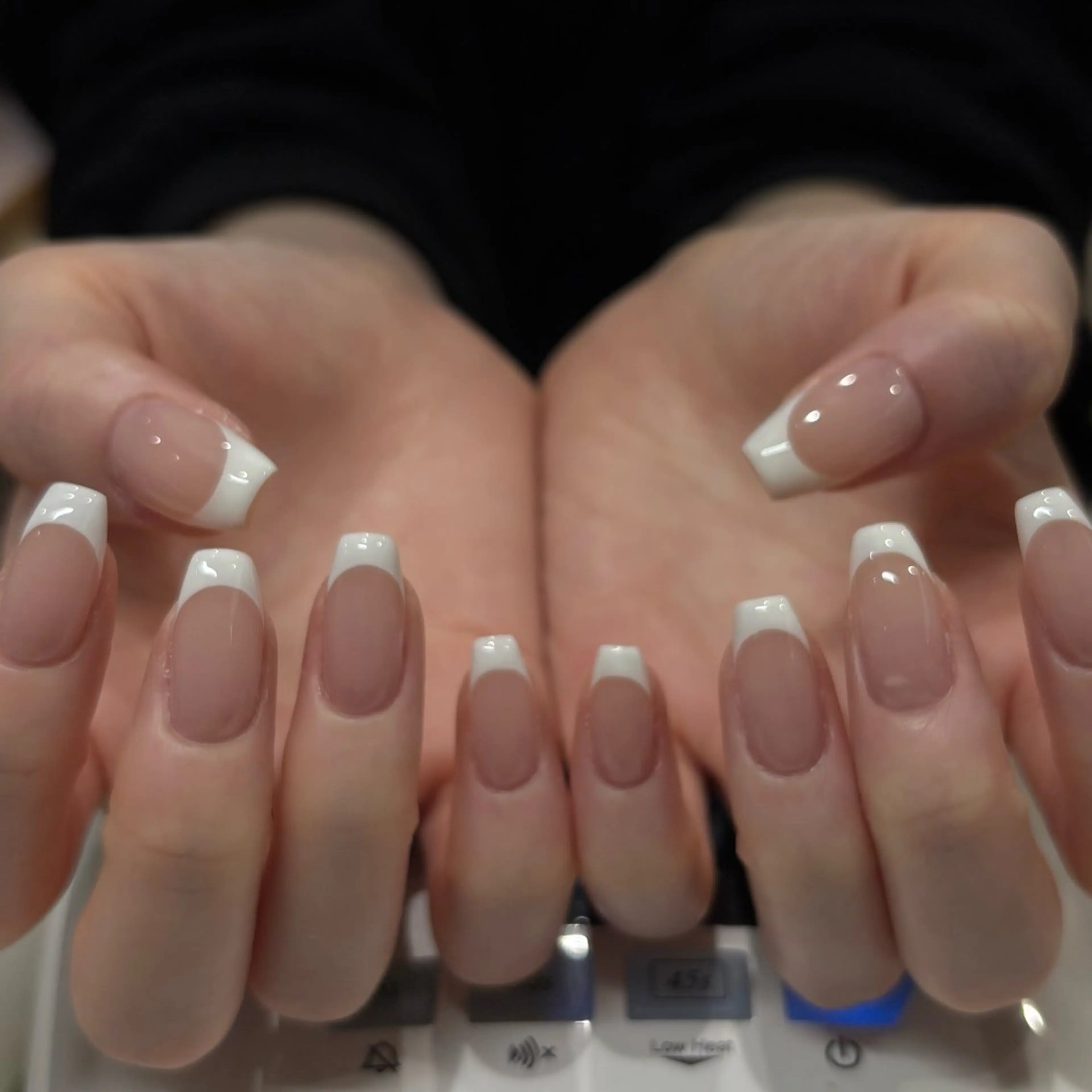 ネイル クリアネイル フレンチネイル シンプルネイル 半田 ゆめのネイルデザイン