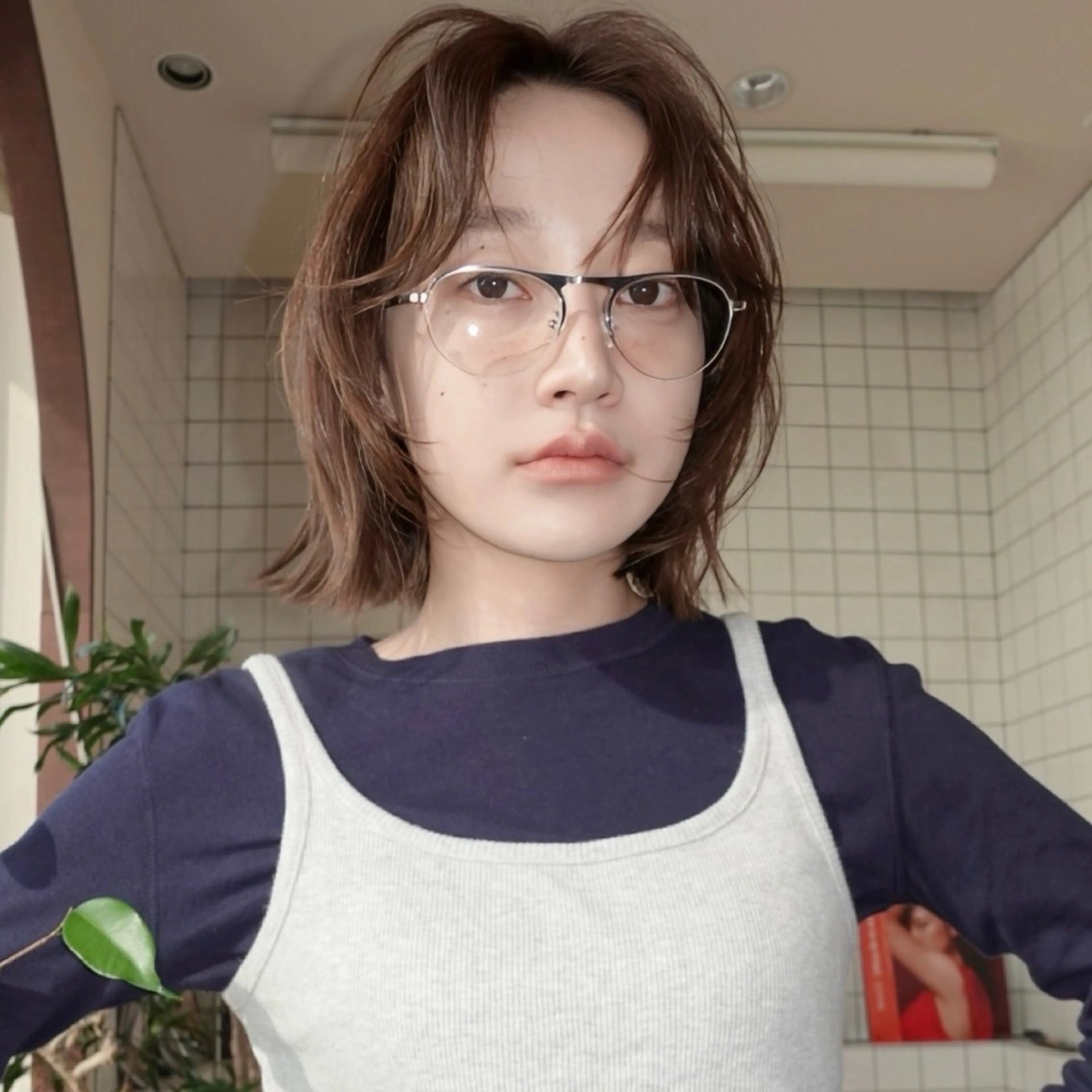 ショート ボブレイヤー ボブ レイヤーカット 外ハネヘア カット ヘアカラー トリートメント レイヤーカット ボブ　渋谷のヘアスタイル