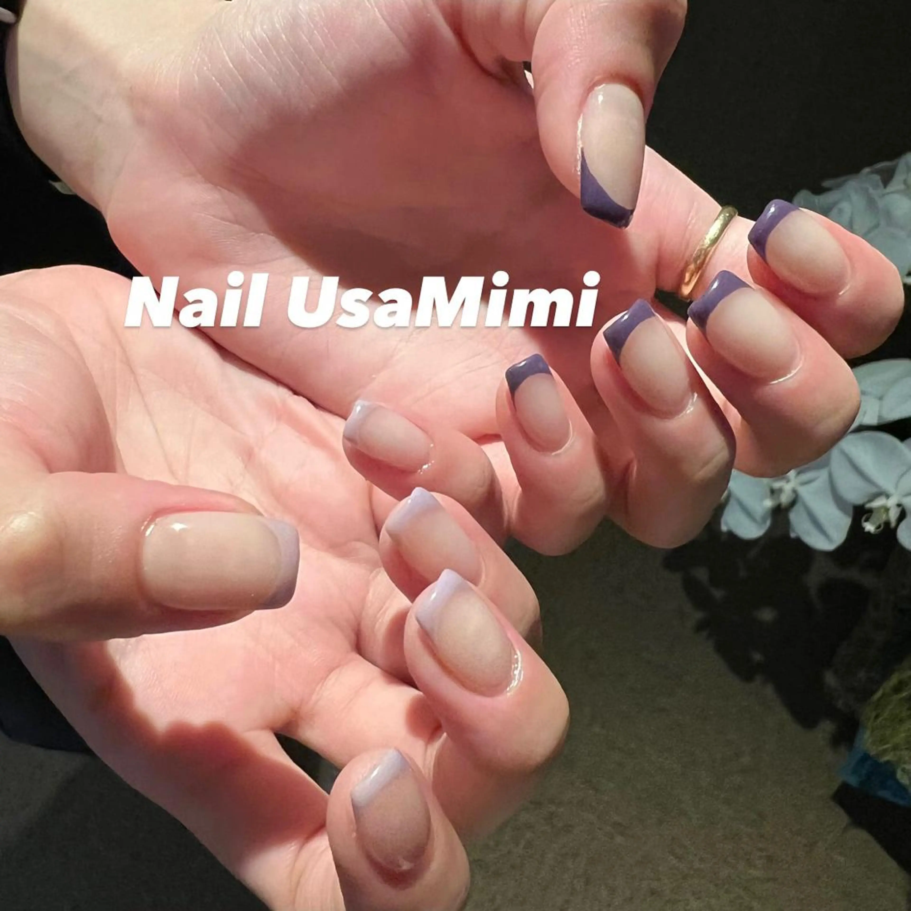 ネイル クリアネイル フットネイル ジェルネイル マグネットネイル 持ち込み 本町ネイルNail UsaMimiのネイルデザイン