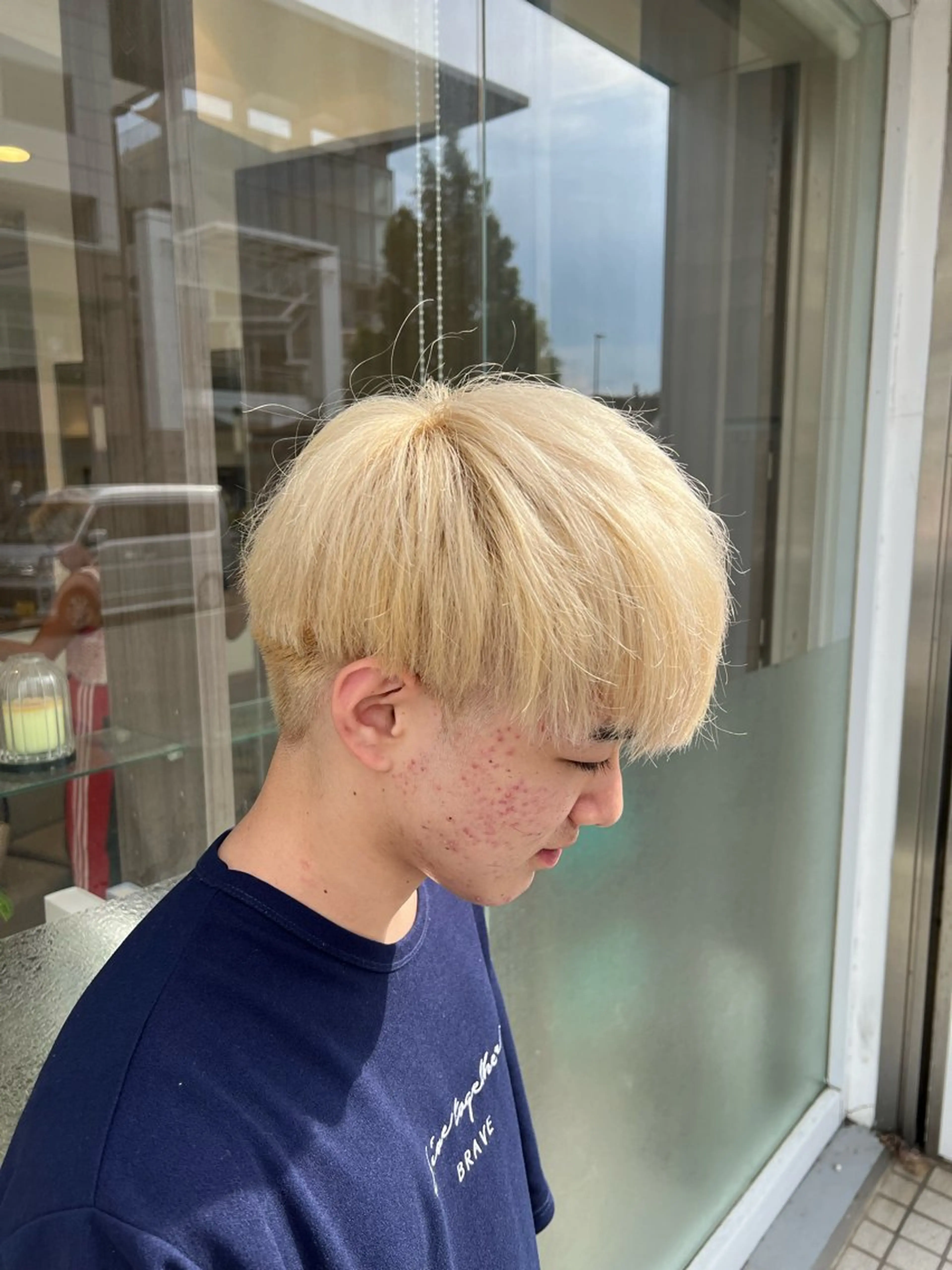 カラー メンズ ヘアカラー トリートメント "美髪"ストレート矯 正/佐野友尉のヘアスタイル