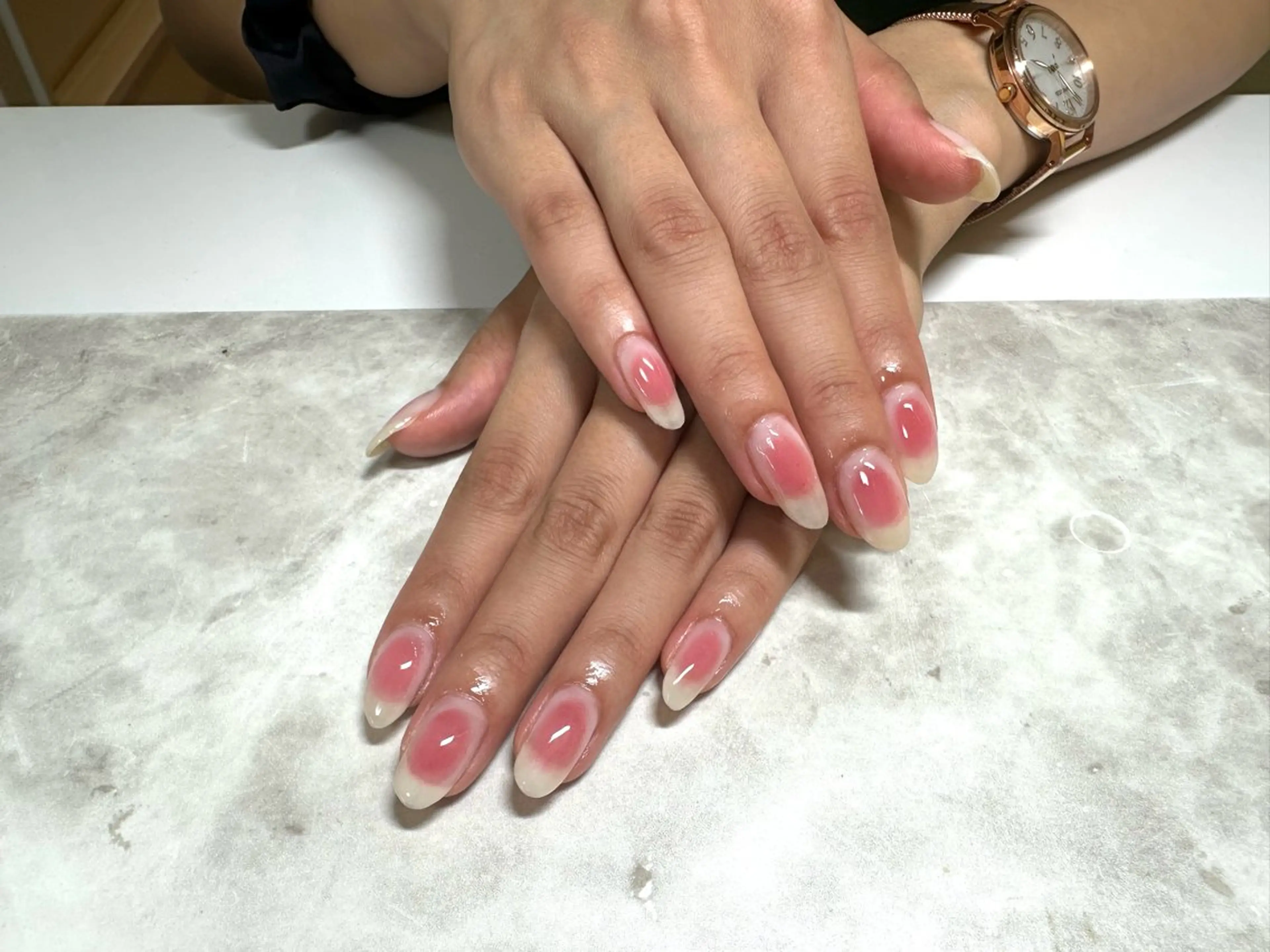 ネイル チークネイル 【パラジェル・フィルイン】Nailsalon Merci東中野所属・Merci shigaのネイルデザイン