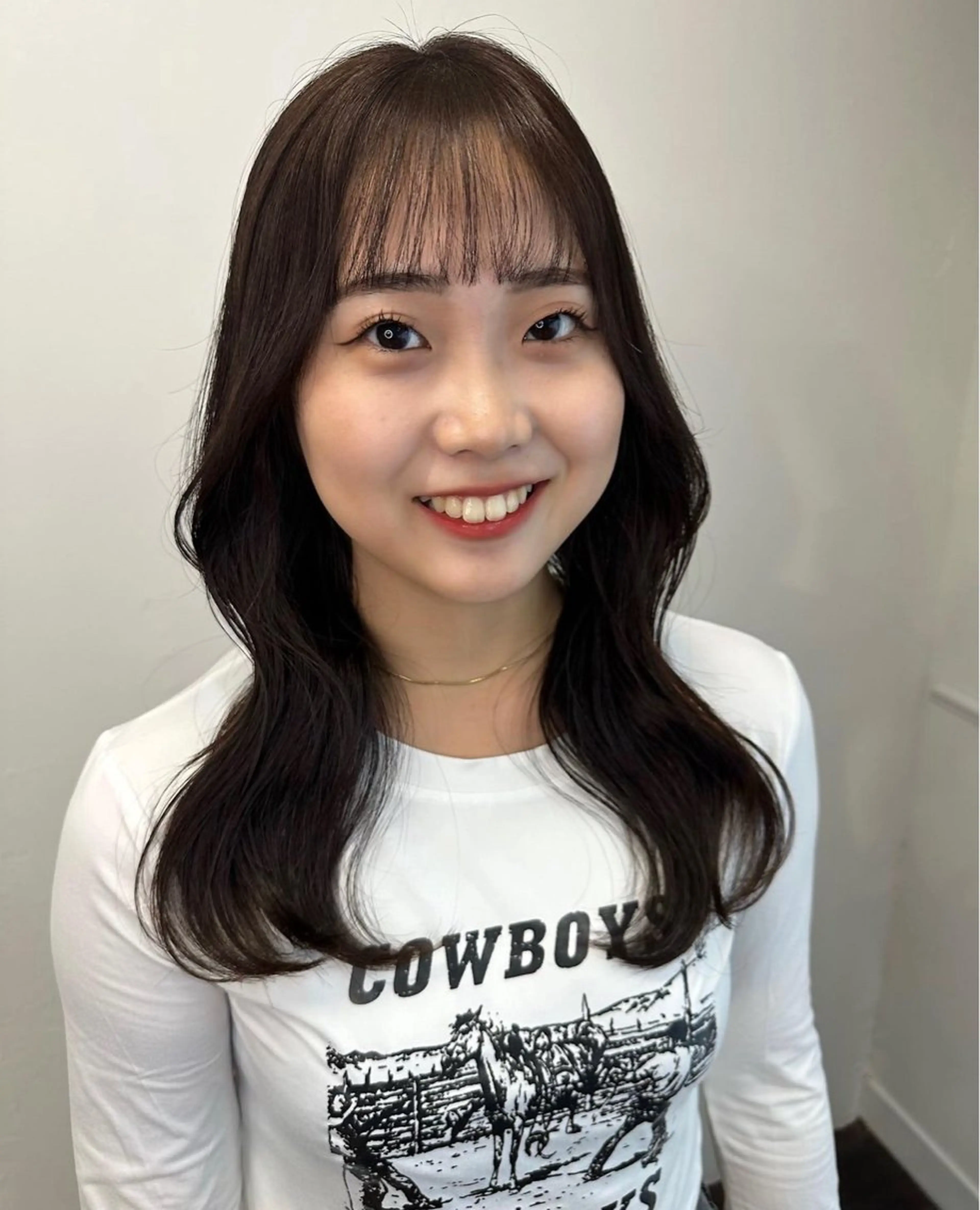 セミロング カラー カット 韓国風🇰🇷 makoのヘアスタイル