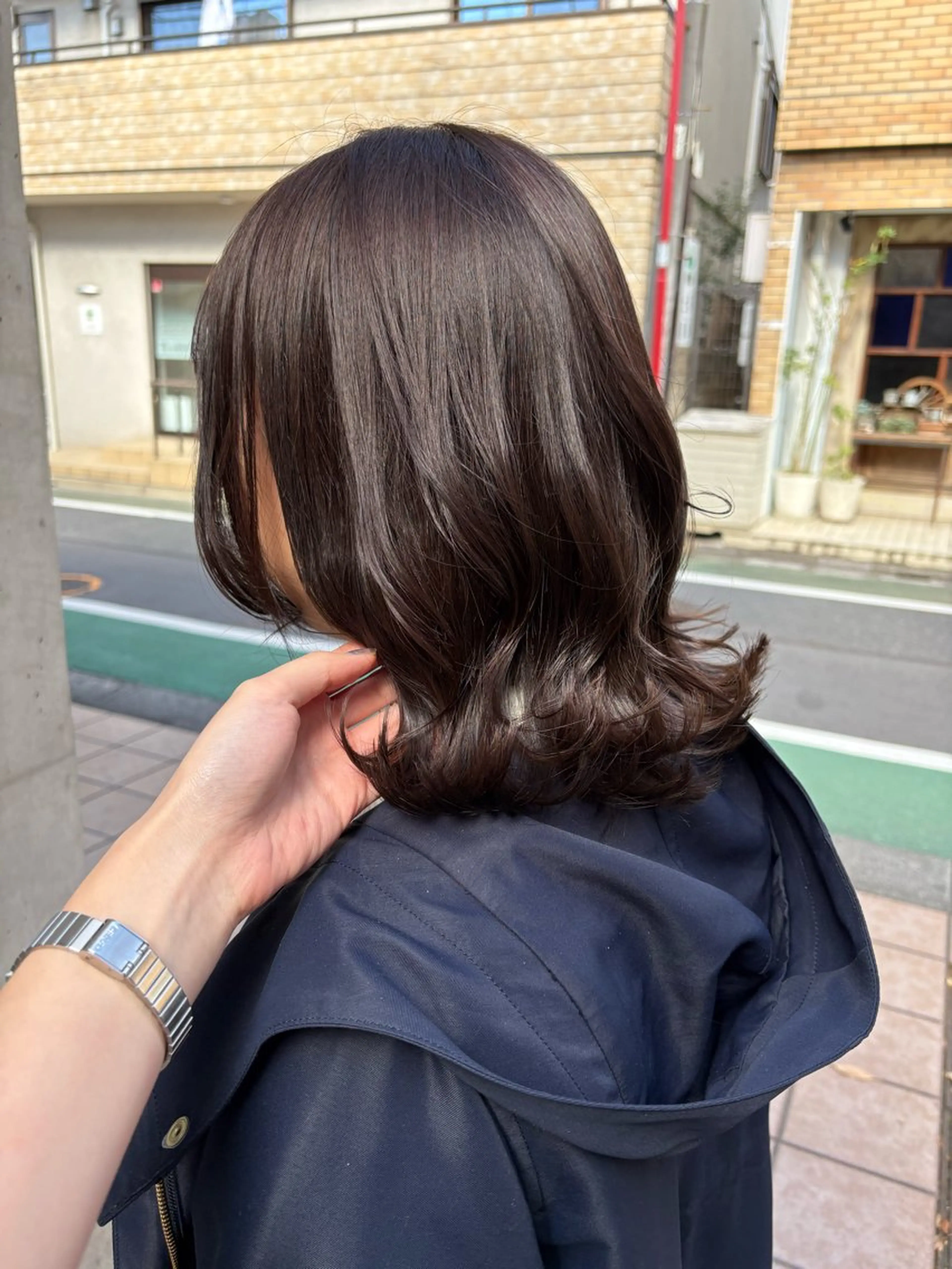 ミディアム カラー カット ヘアカラー トリートメント ニュアンスカラー／ 久住綾香のヘアスタイル