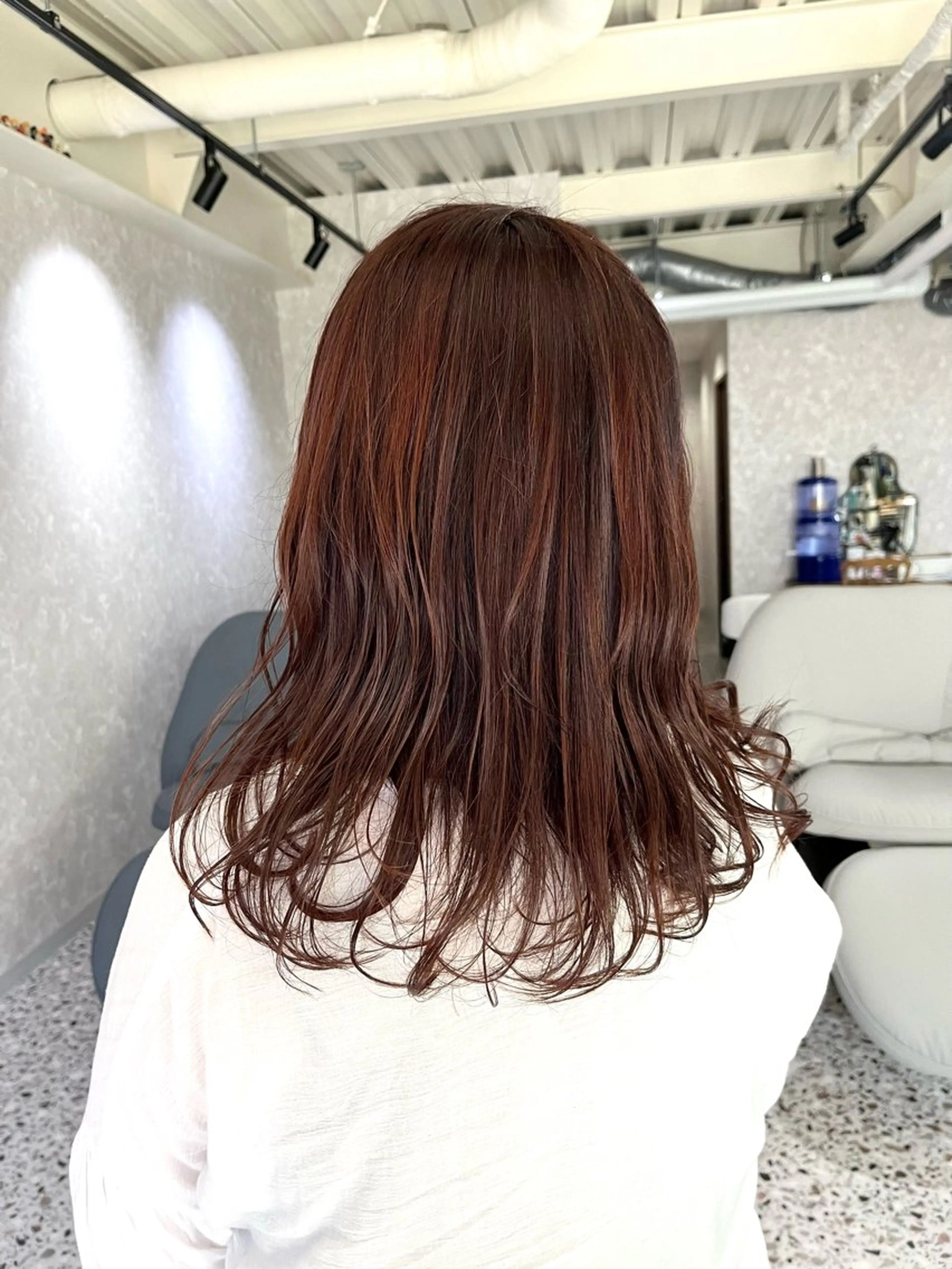 セミロング カラー カット ヘアカラー トリートメント 池田 真衣のヘアスタイル