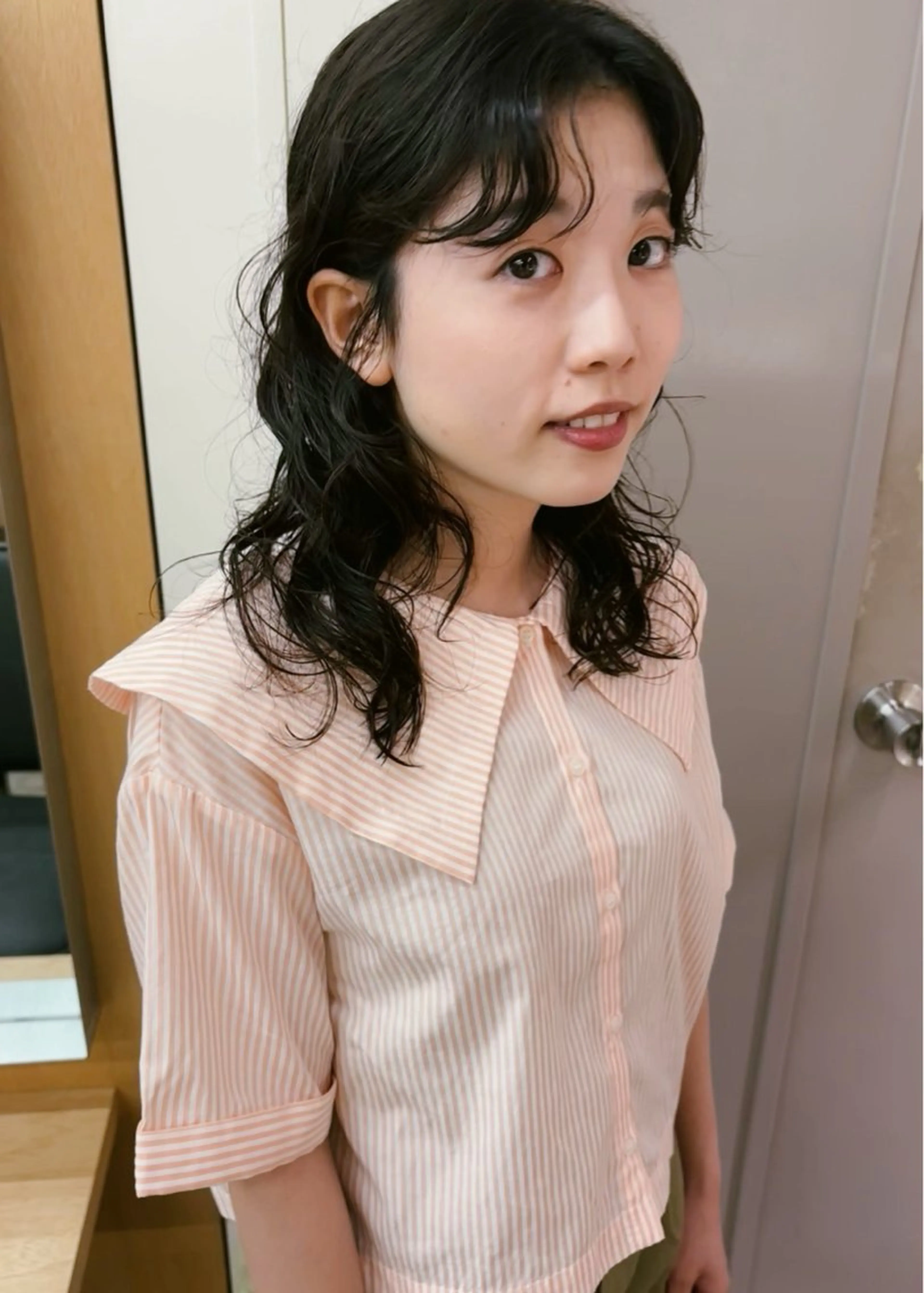 セミロング パーマ セミロングパーマ パーマ 西山 紗耶香🪽 透明感カラー/ボブのヘアスタイル