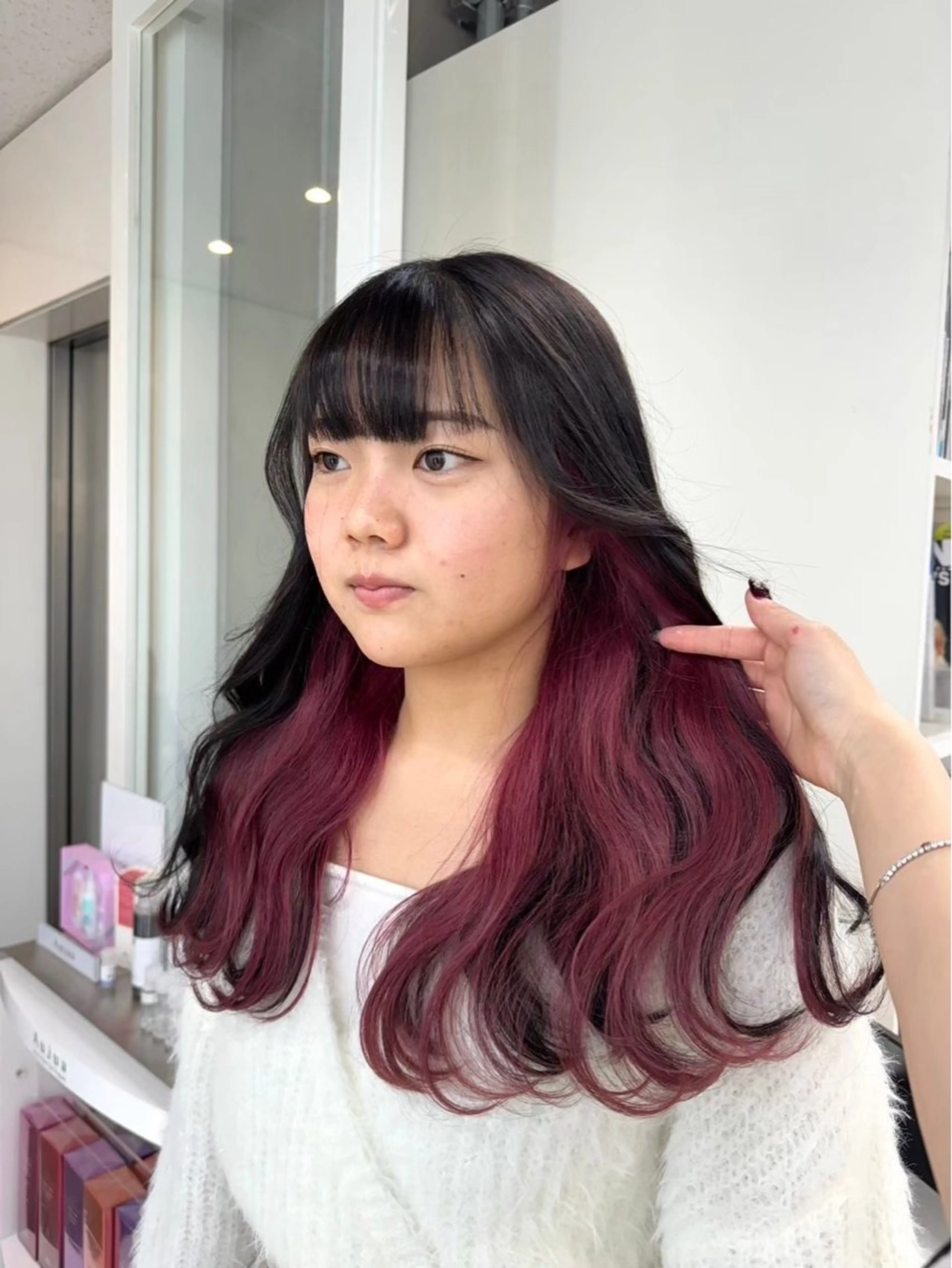 ロング カラー ALIVE原宿🖤 カラーリストるねこのヘアスタイル