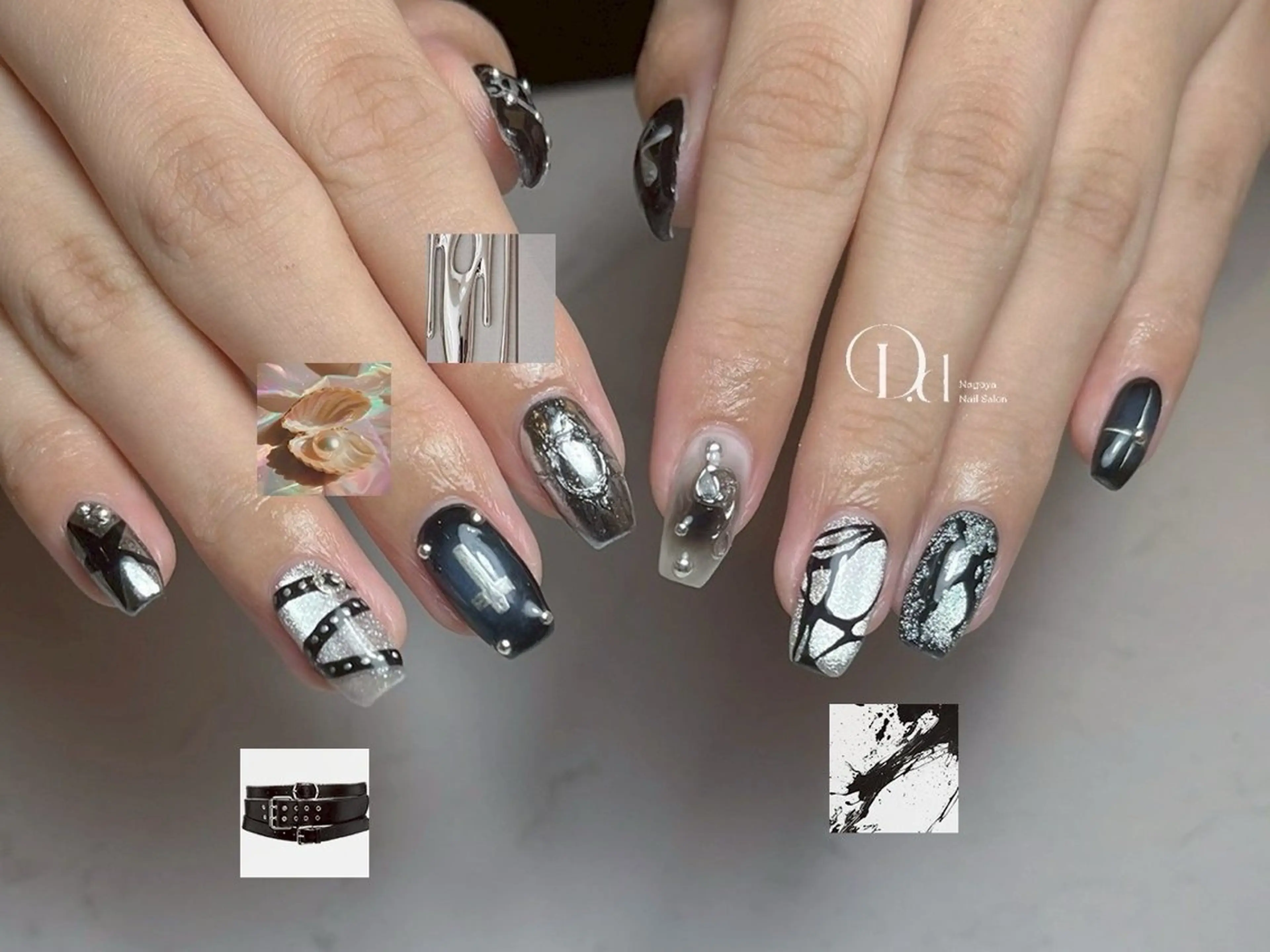 ネイル ハンドネイル D.d Haruka /y2k/持ち込みのネイルデザイン