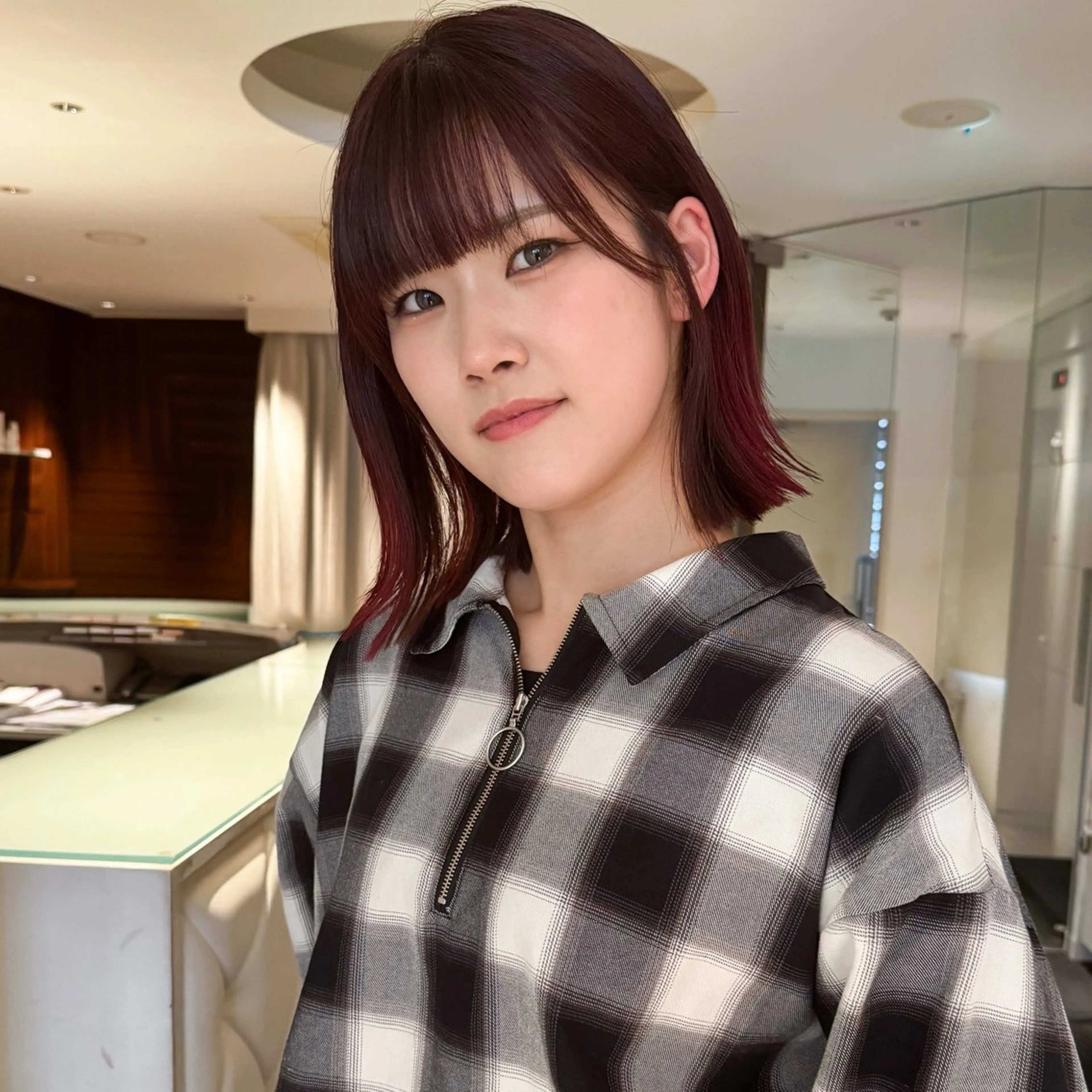 ショート ボブレイヤー ボブ レイヤーカット モデル募集/山田蓮/ レイヤーボブのヘアスタイル