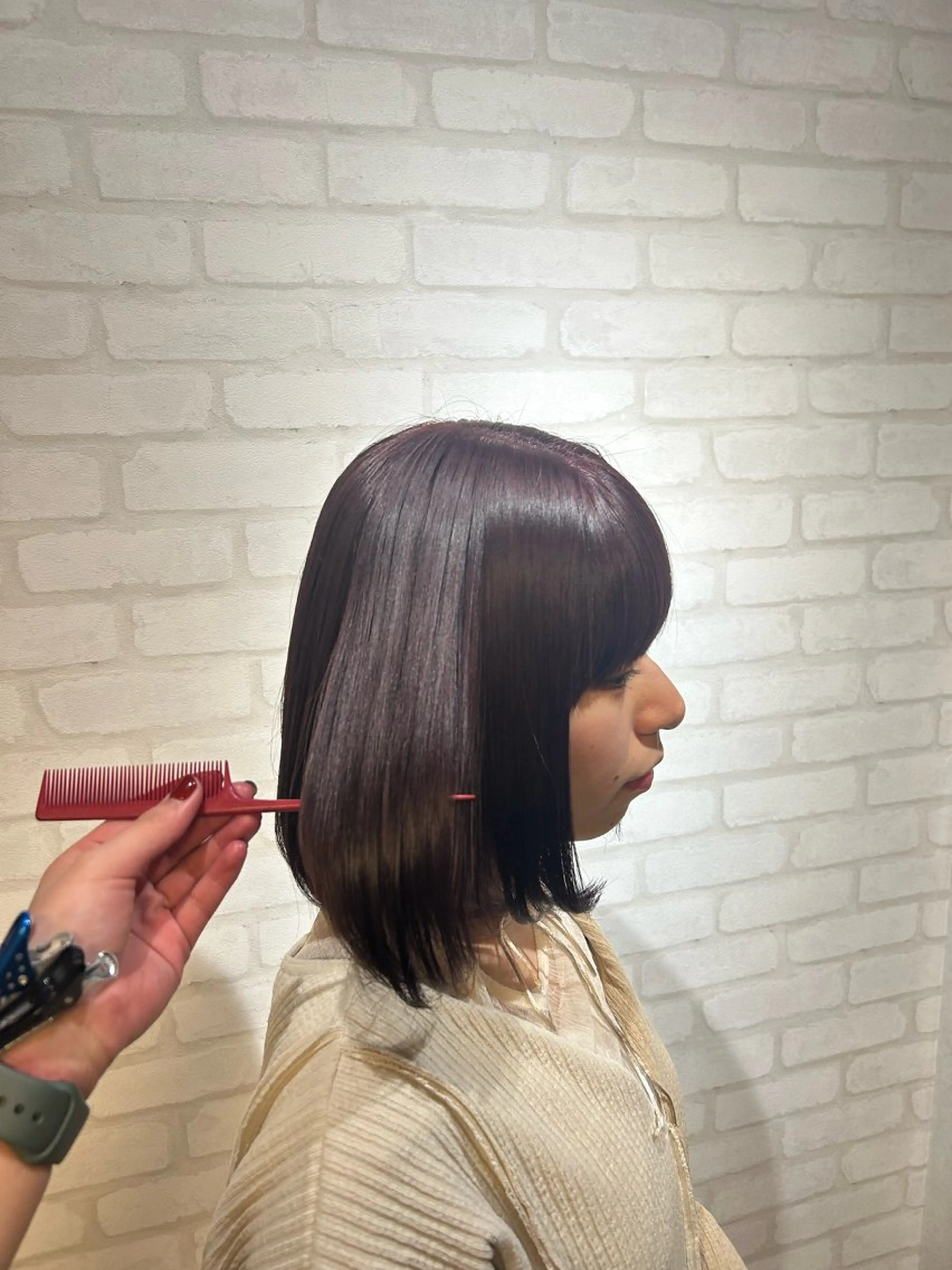 カラー ラベンダーカラー ヘアカラー RELACE [リレイス]所属・東尾 凜のヘアスタイル