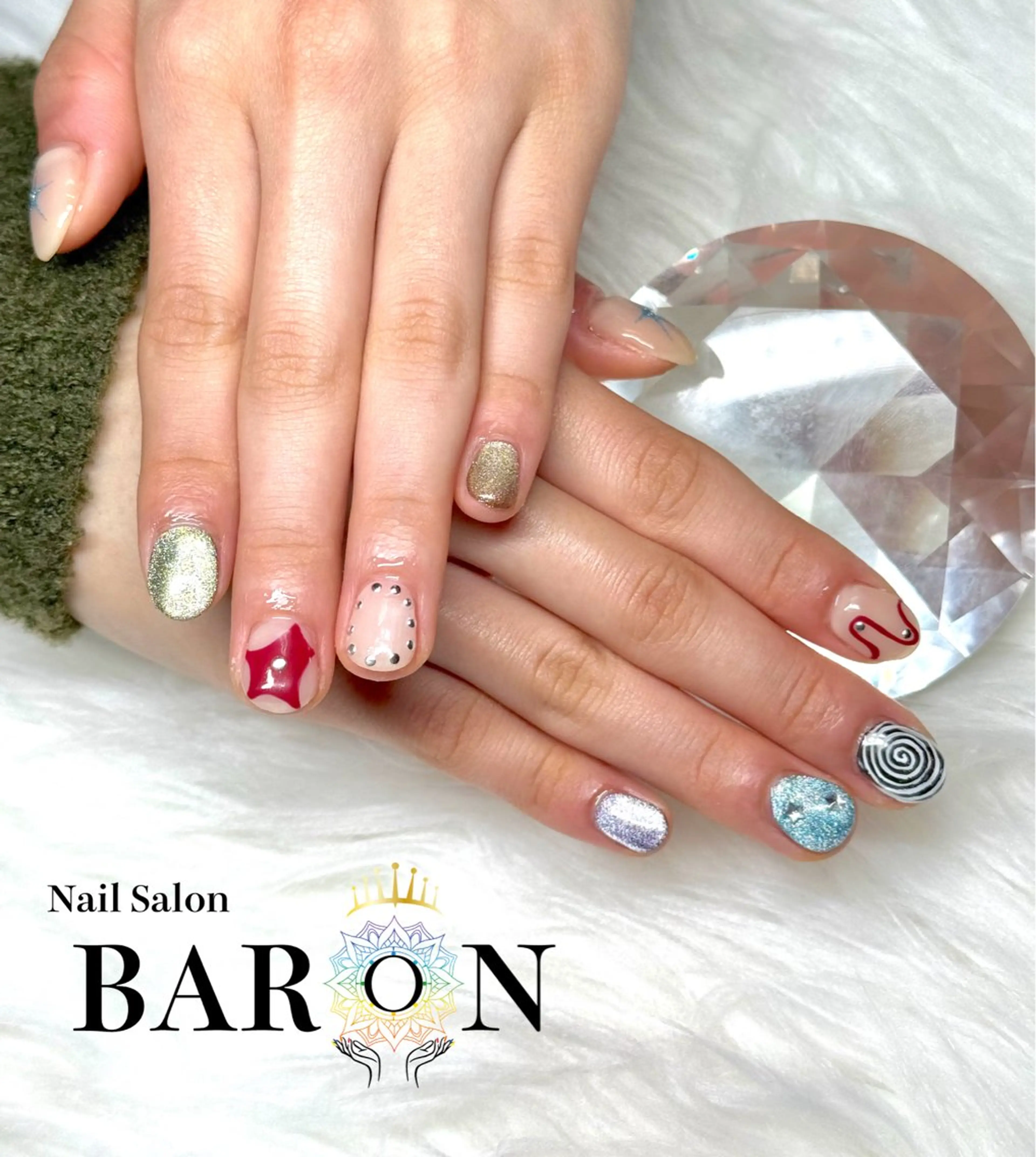 ネイル ハンドネイル BARON本厚木店 🐹RIN🐹のネイルデザイン