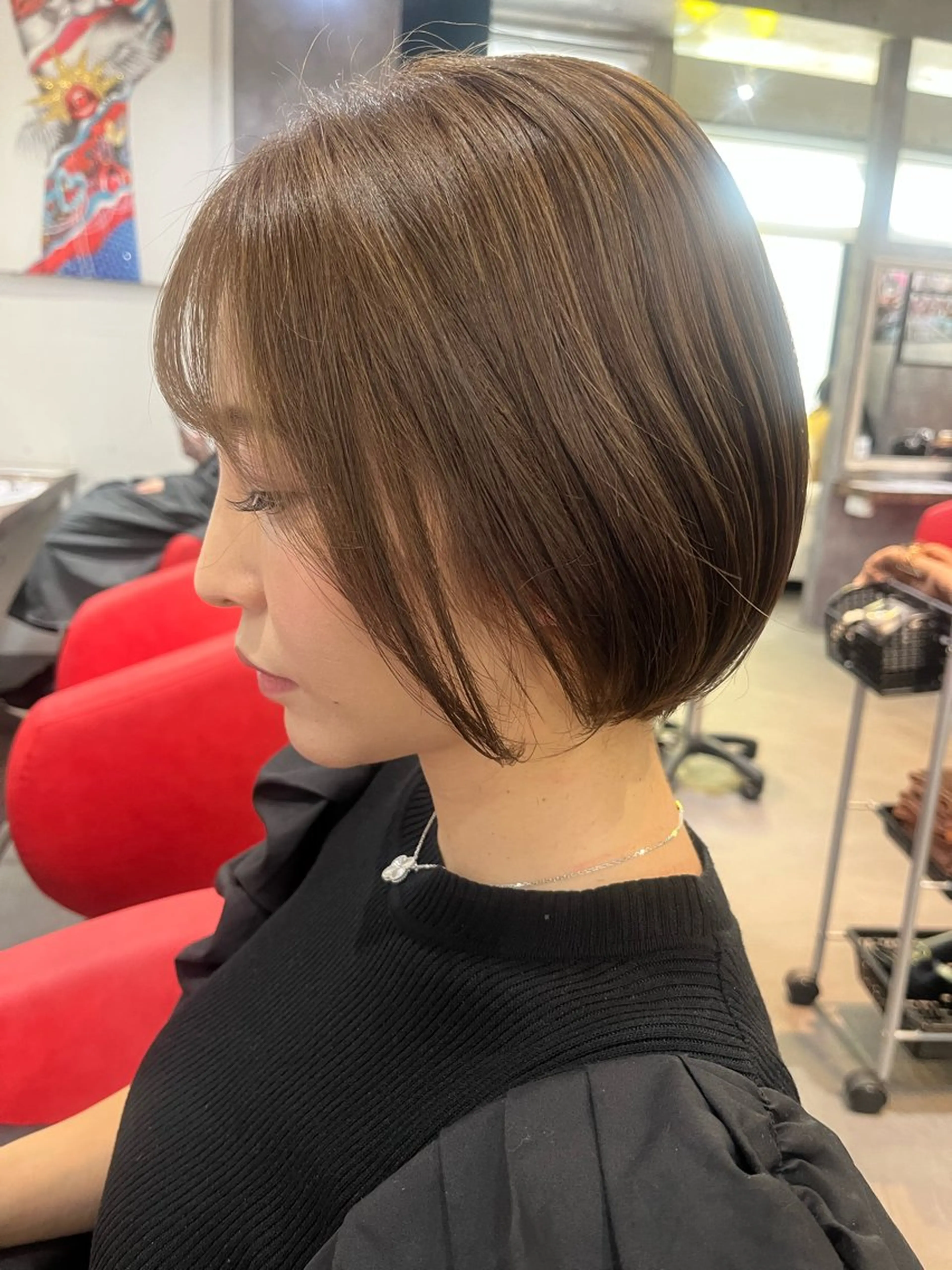 ショート カラー ヘアアレンジ カット ヘアカラー 駅チカ【ali'i】 アリイ花崎友美☘のヘアスタイル