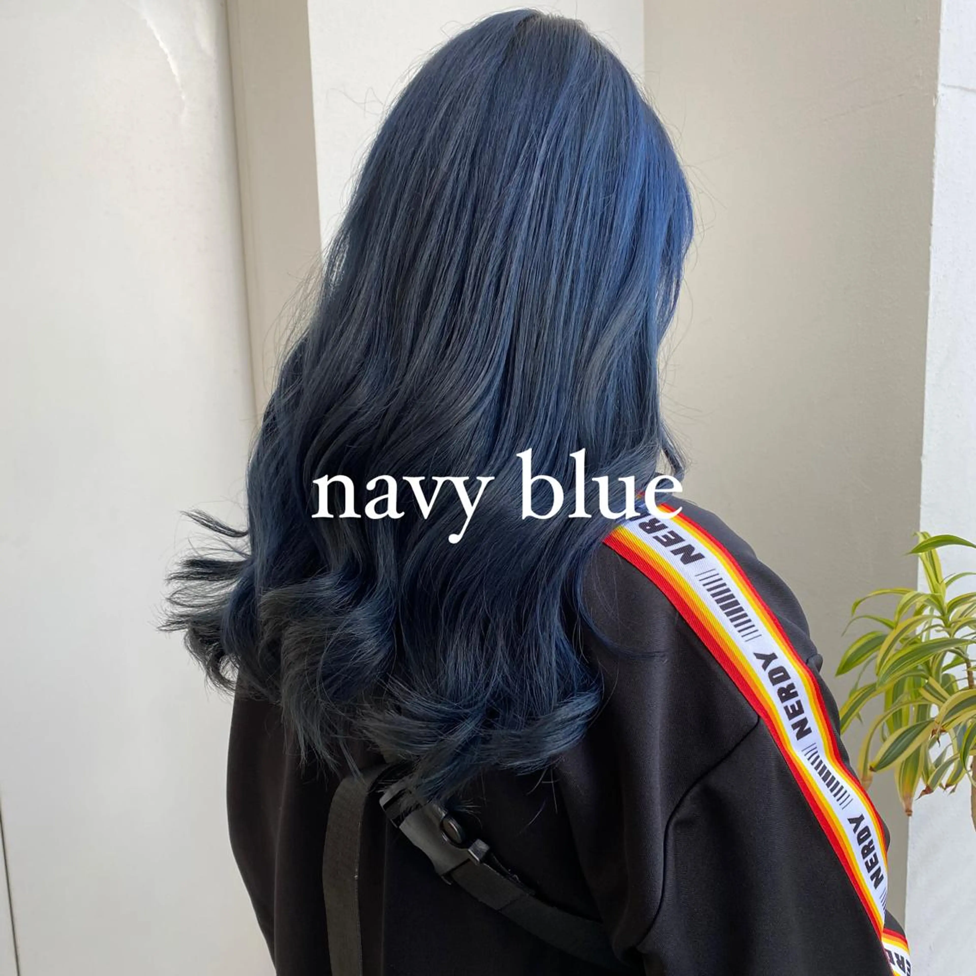 ロング カラー ブルーカラー ネイビーカラー ヘアカラー トリートメント ヘアセット 絶対カワイイ保証💕 カワノ　チヒロのヘアスタイル