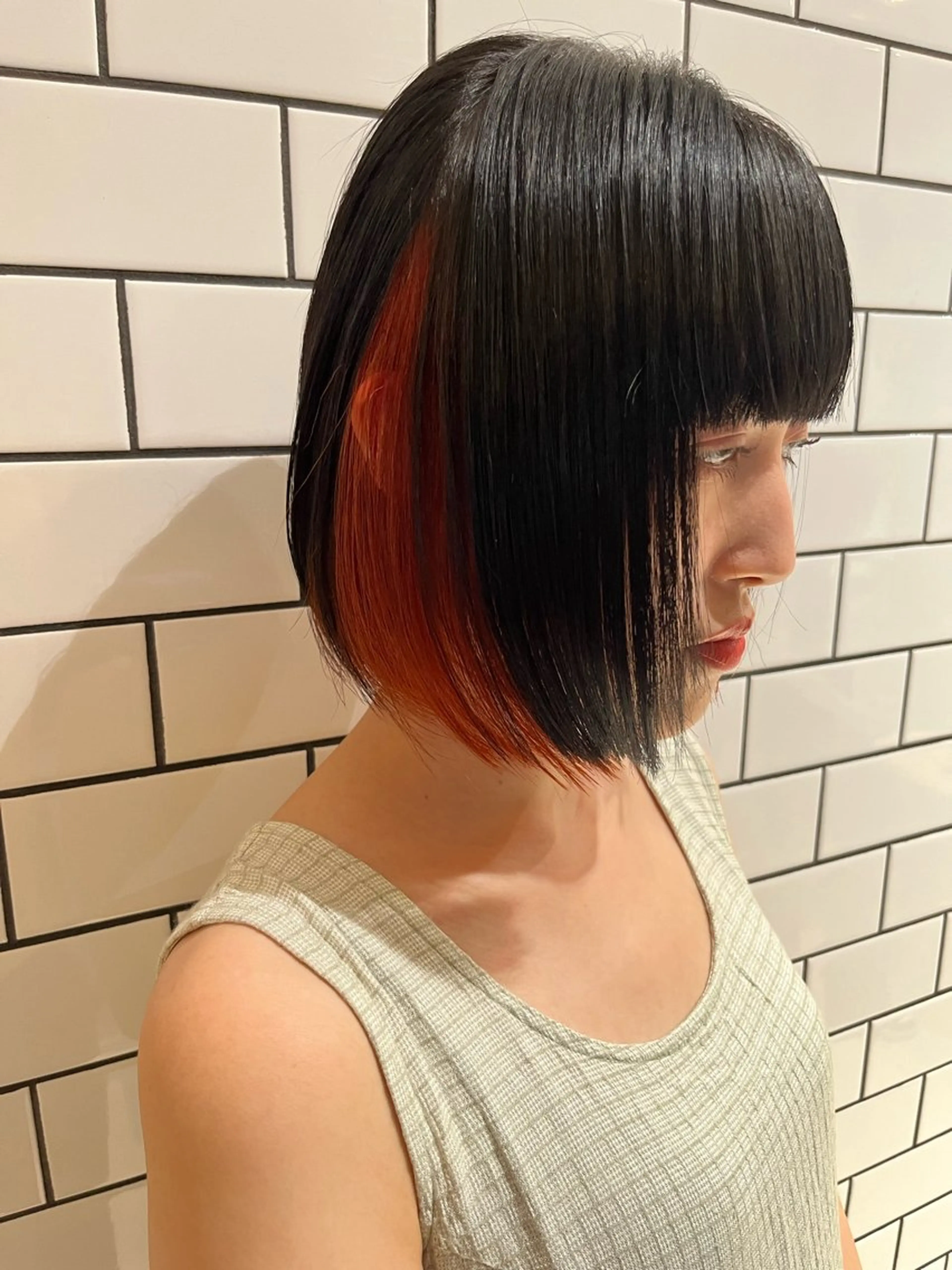 ショート カラー デザインカラー インナーカラー tricca daikanyama所属・レイヤーカット/ボブ ❄️長尾朋弥❄️のヘアスタイル