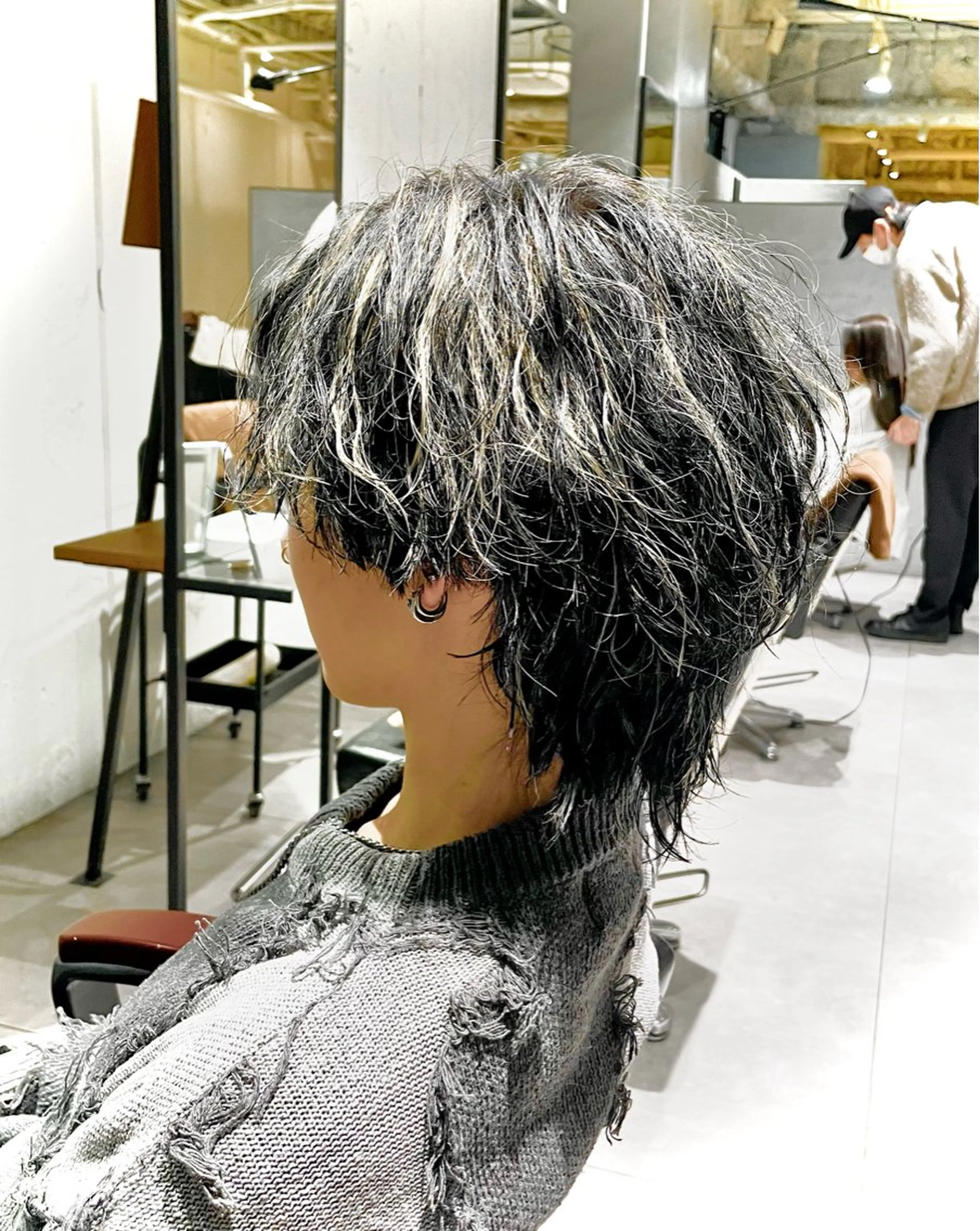 ミディアム カラー パーマ メンズ カット ヘアカラー パーマ 🔱メンズパーマ特化 🔱山下和輝のヘアスタイル