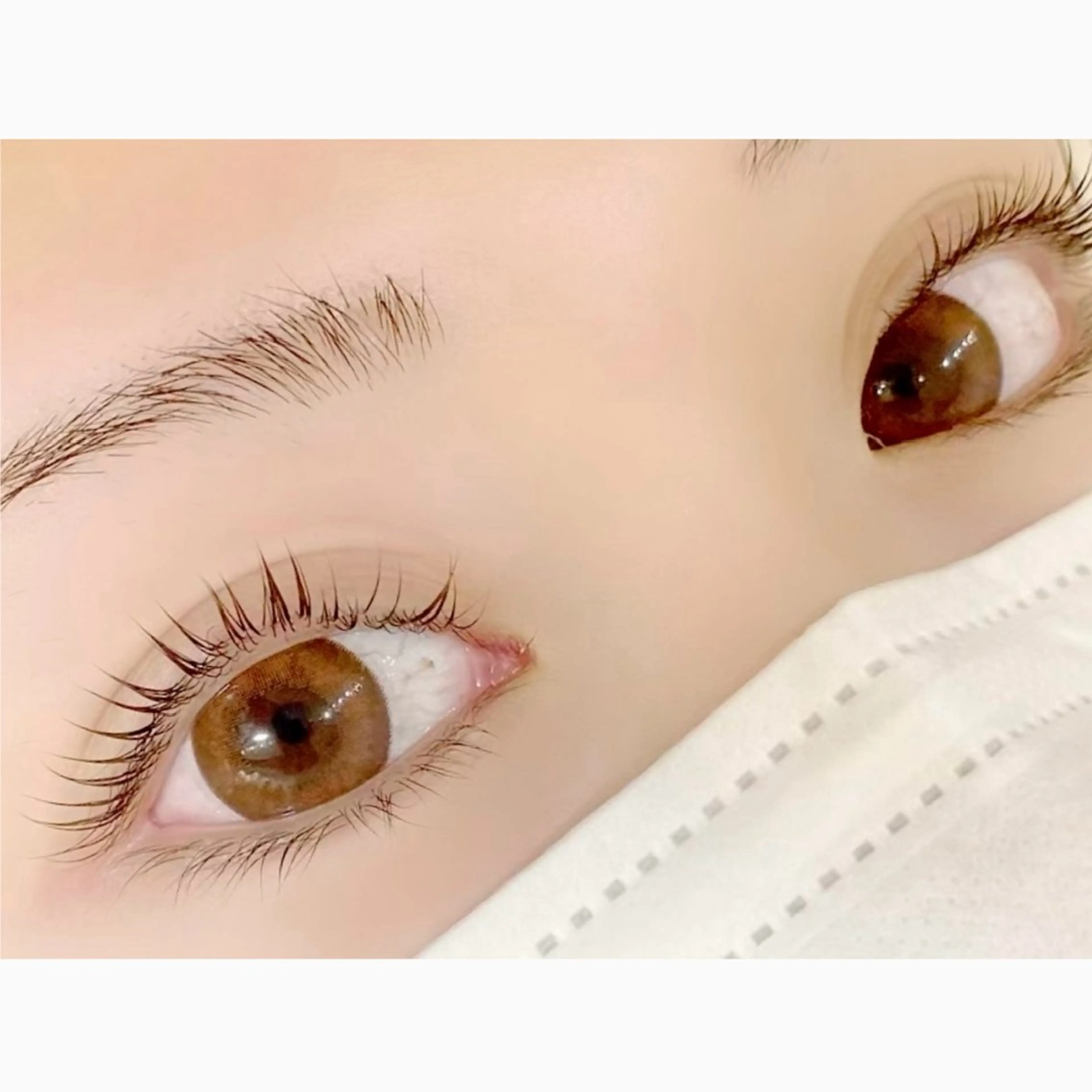 【迷ったらこちら！まつげパーマ(上)】アイシャンプー、コーティングTR付の写真