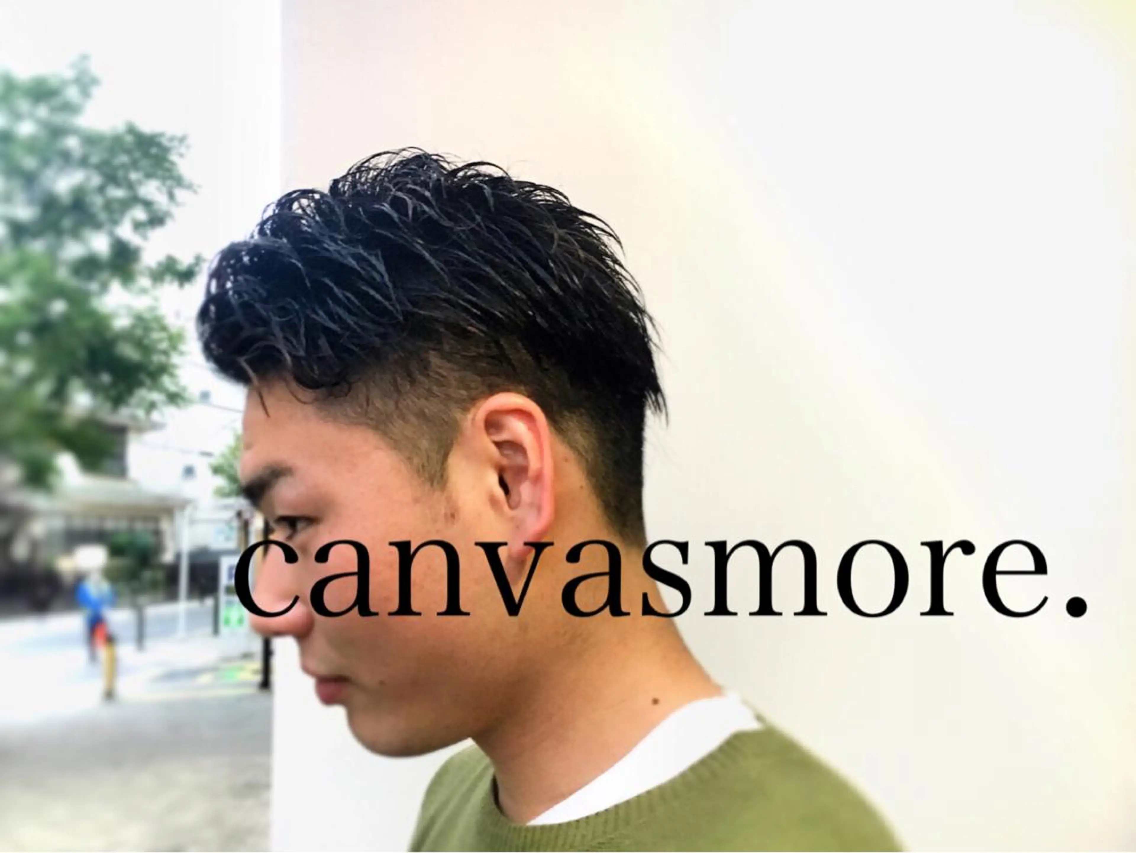 カラー パーマ メンズ ツイストスパイラル 波巻き🩵片平和香奈のヘアスタイル