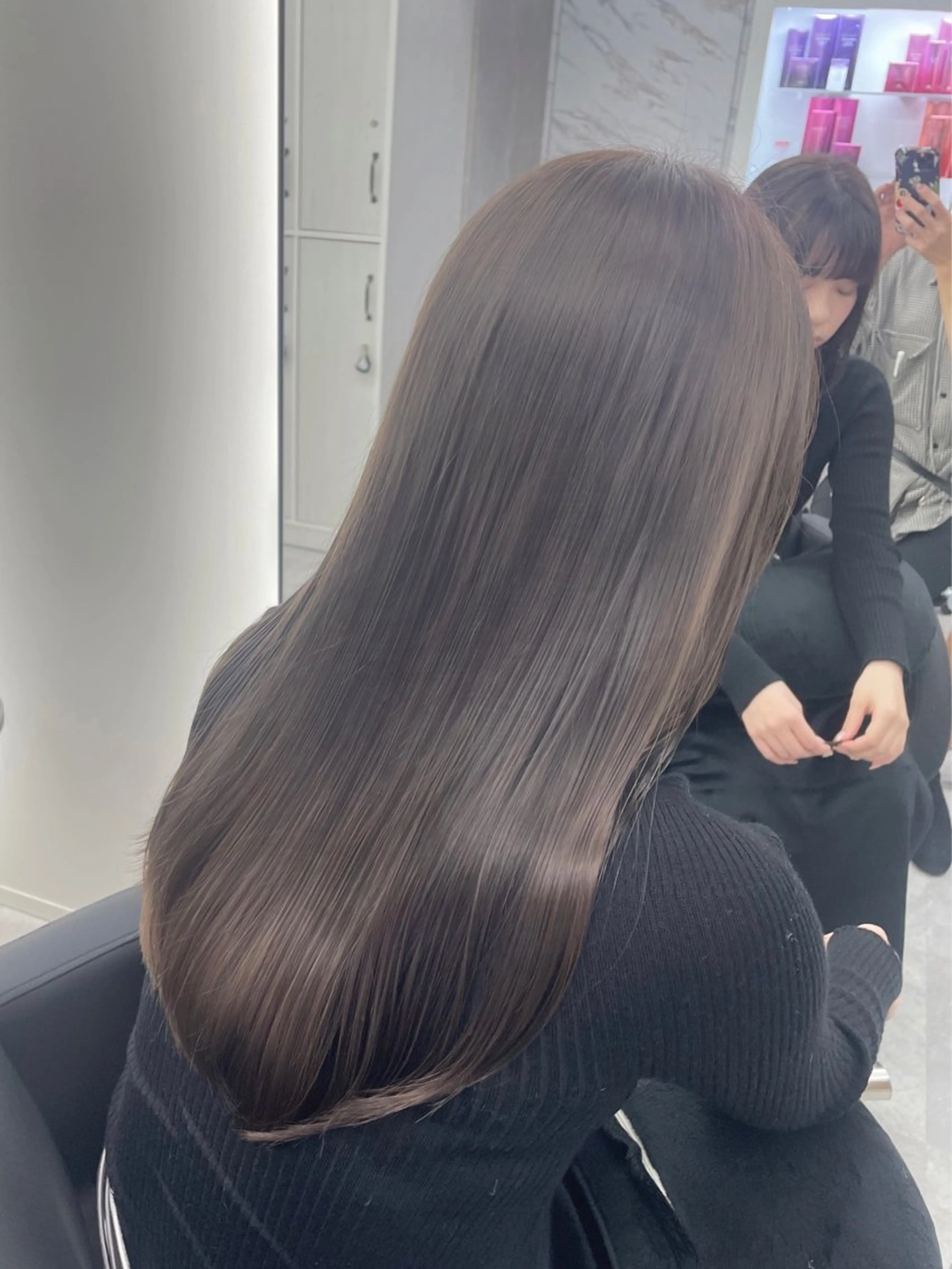 ロング カラー 髪質改善/赤み消し ブリーチなし心斎橋のヘアスタイル