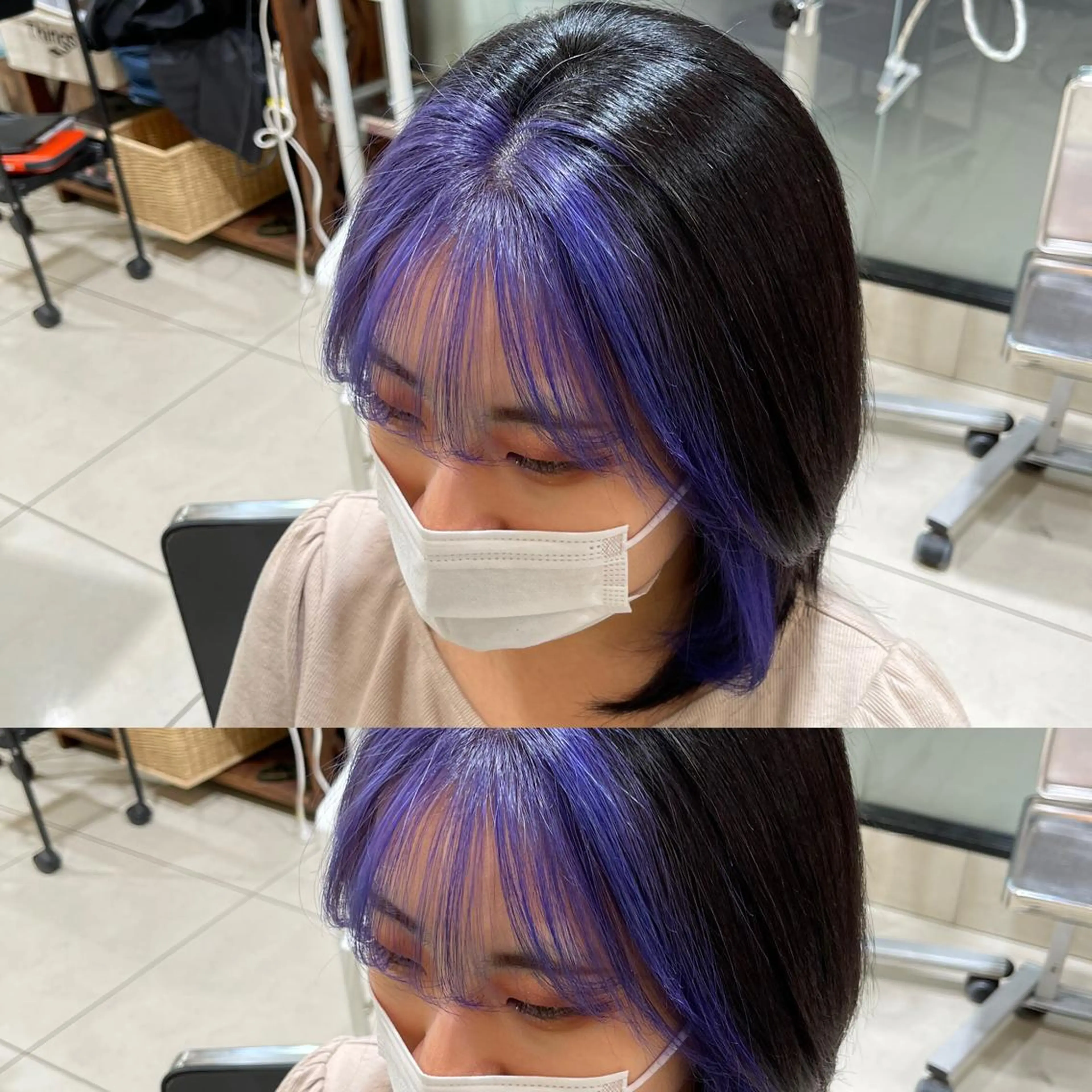 ミディアム カット ヘアカラー Y Uのヘアスタイル