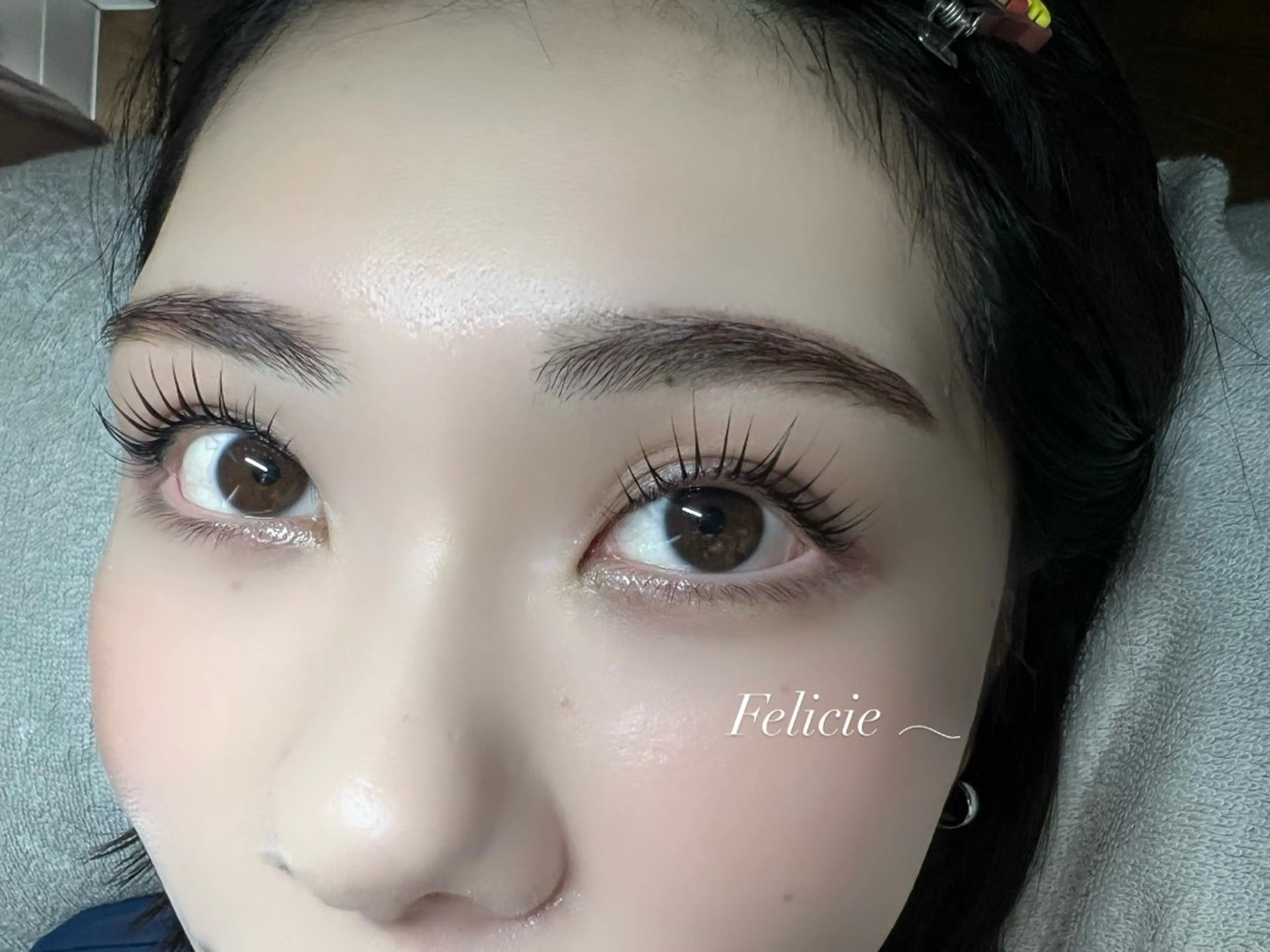 マツエク・マツパ パリジェンヌラッシュリフト マツパ Felicie＊ Sayakaのマツエク・マツパデザイン