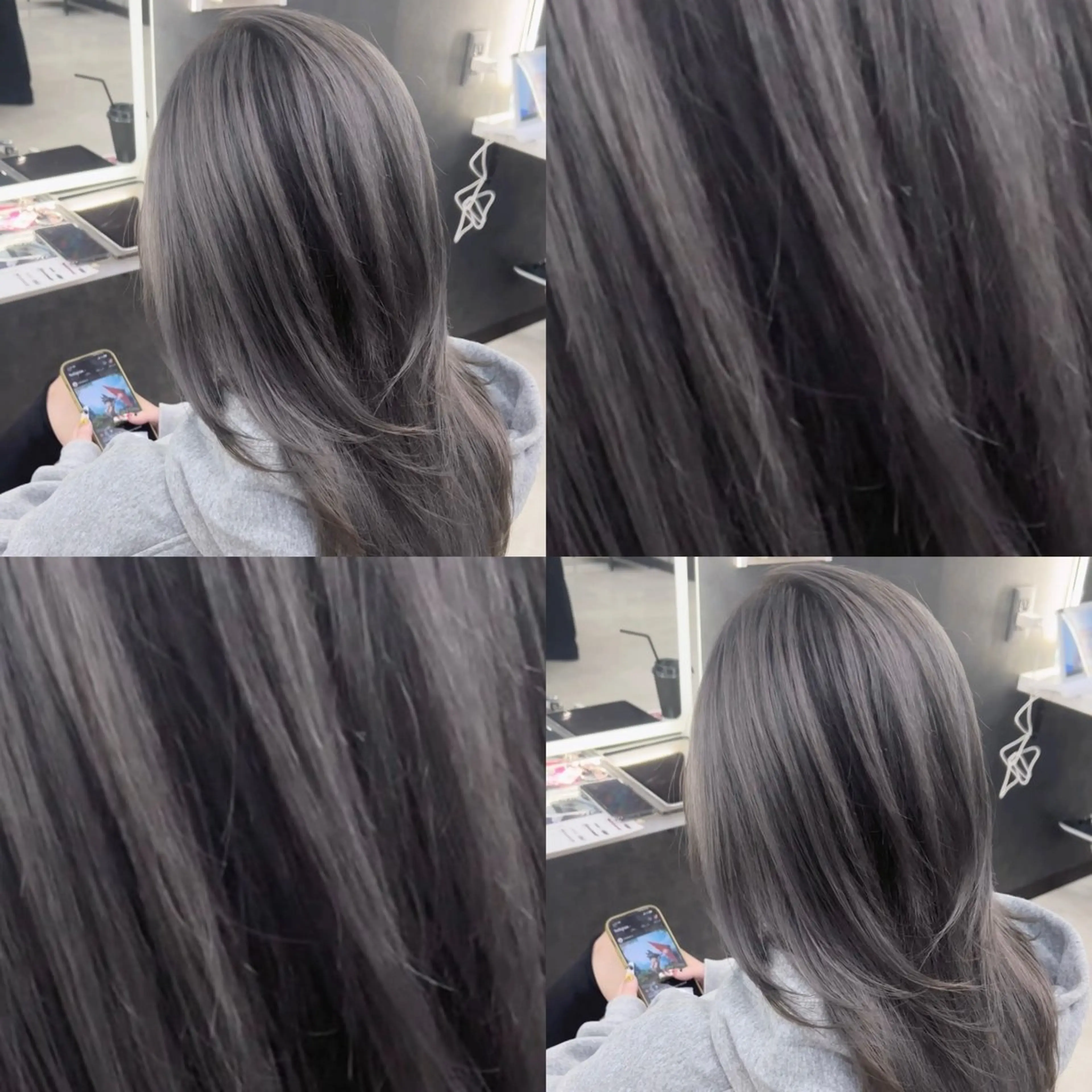 セミロング カラー ヘアカラー DESIGNSALON LIA所属・問屋町のブリーチデザ イン屋さん🌈ゆうまのヘアスタイル